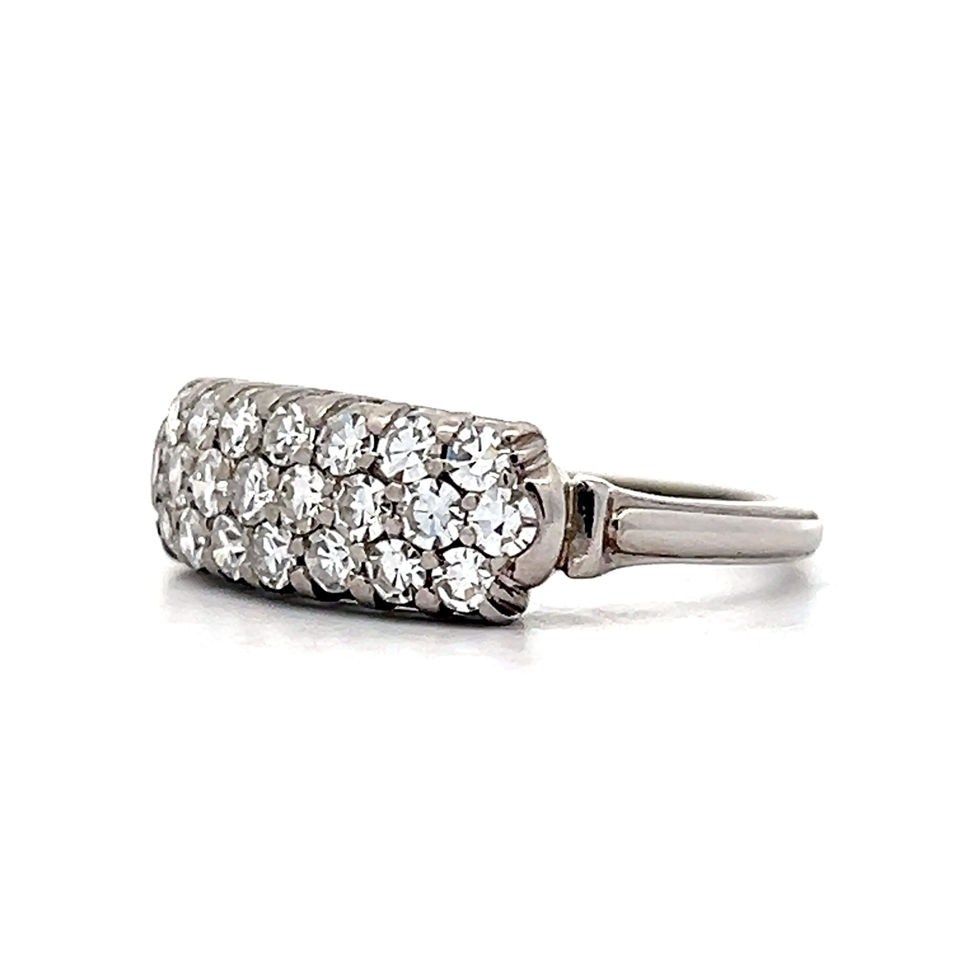 .66 Vintage 1950's Diamond Ring in 18k White Gold - Image 2