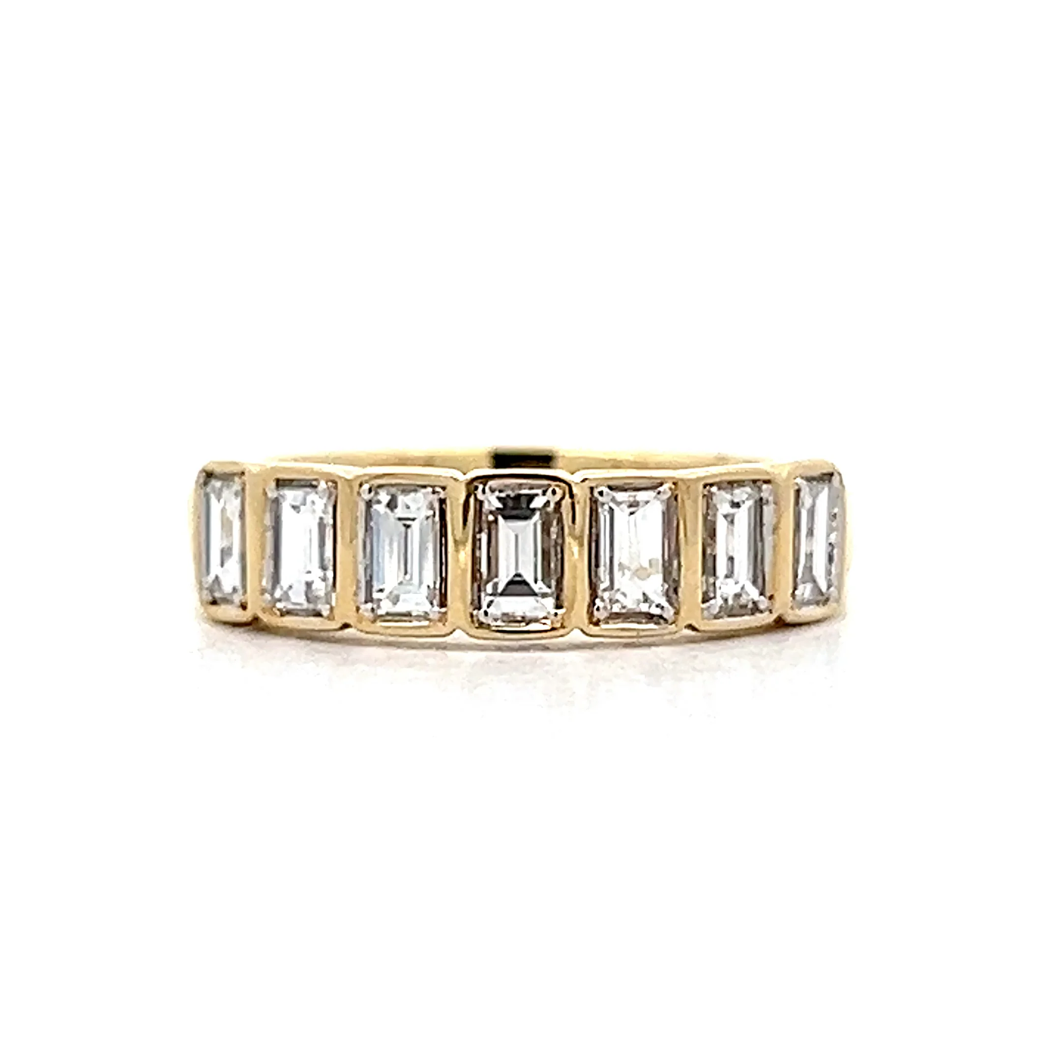 .67 Bezel Baguette Diamond Eternity Band 14k