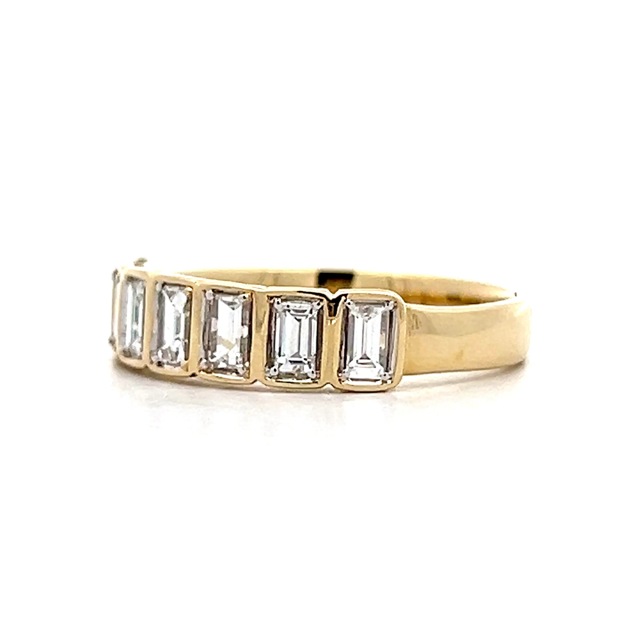 .67 Bezel Baguette Diamond Eternity Band 14k - Image 2