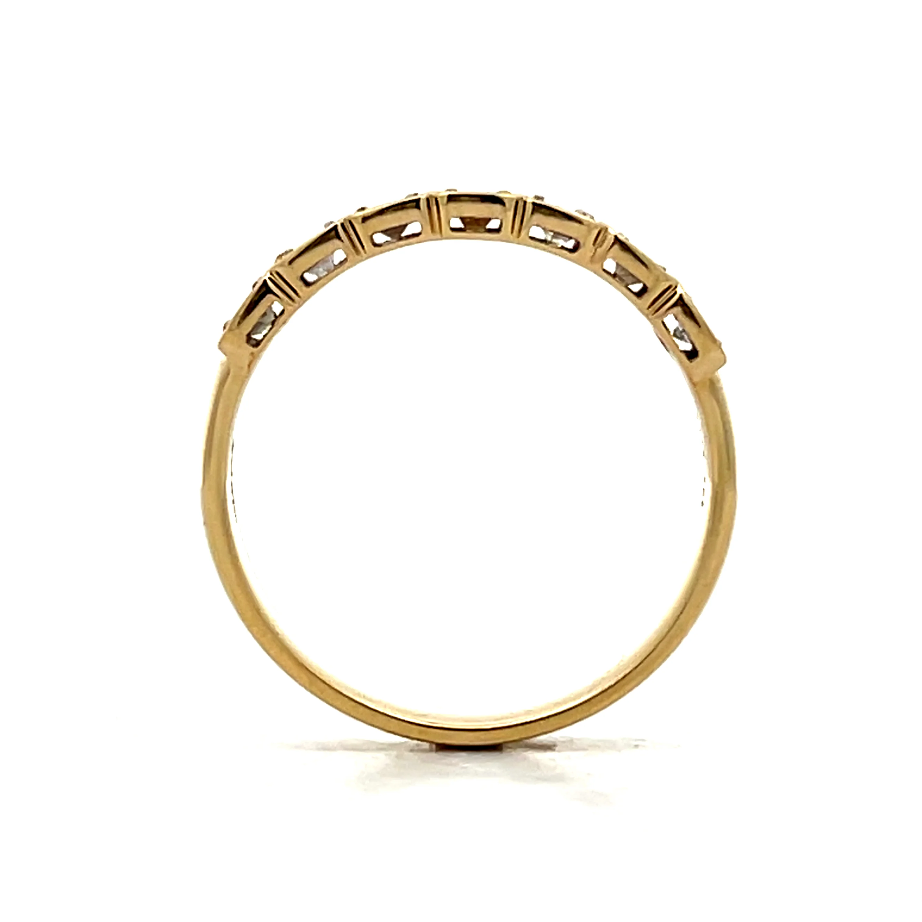 .67 Bezel Baguette Diamond Eternity Band 14k - Image 4