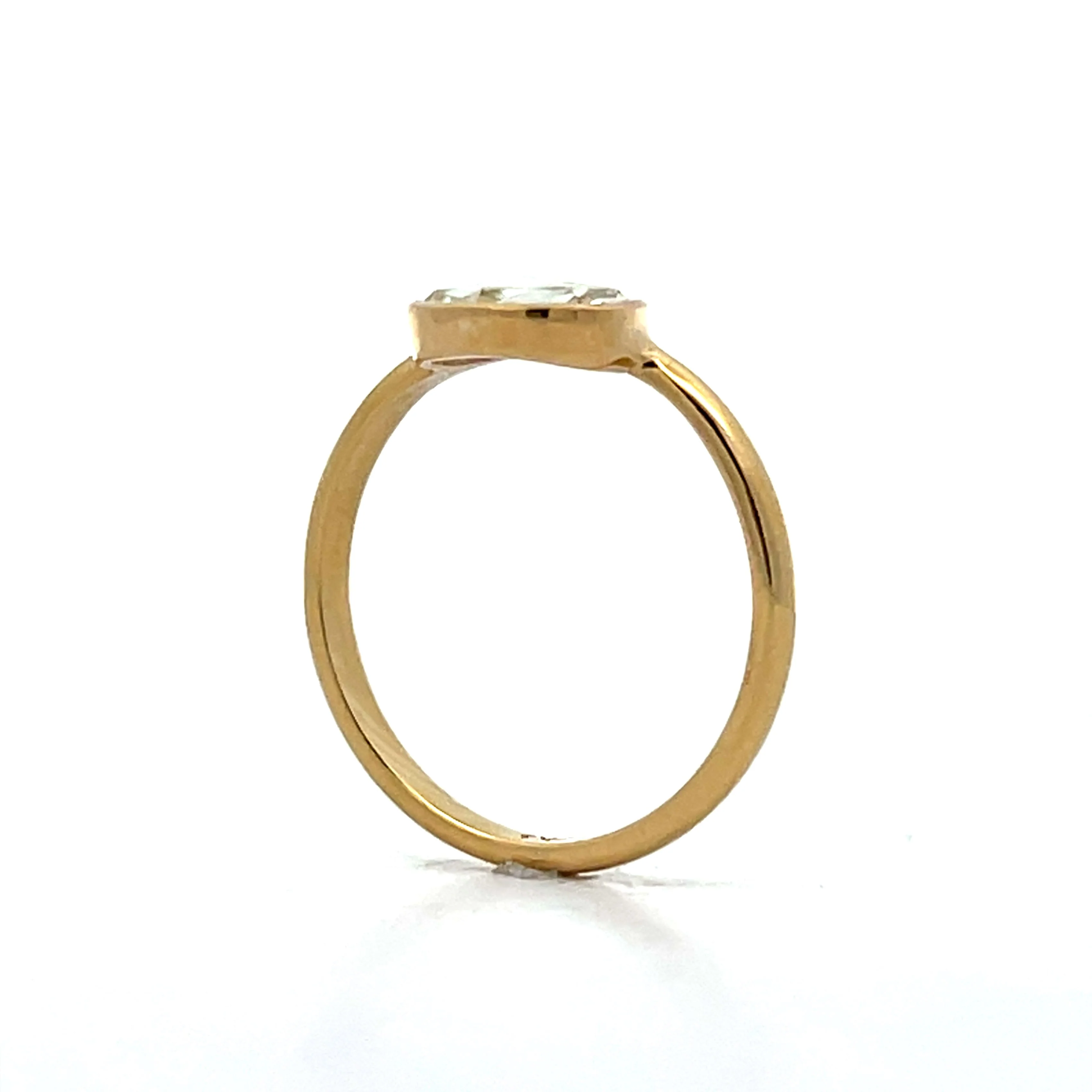 .67 Pear Rose Cut Diamond Engagement Ring in 18k - Image 5