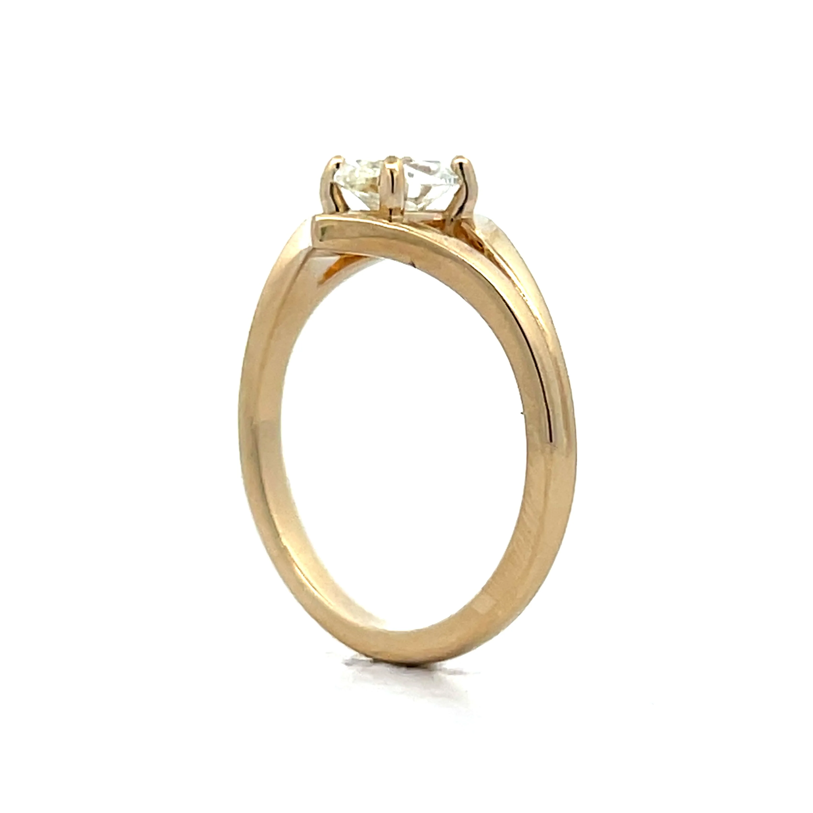 .67 Solitaire Oval Diamond Engagement Ring in 14k - Image 5