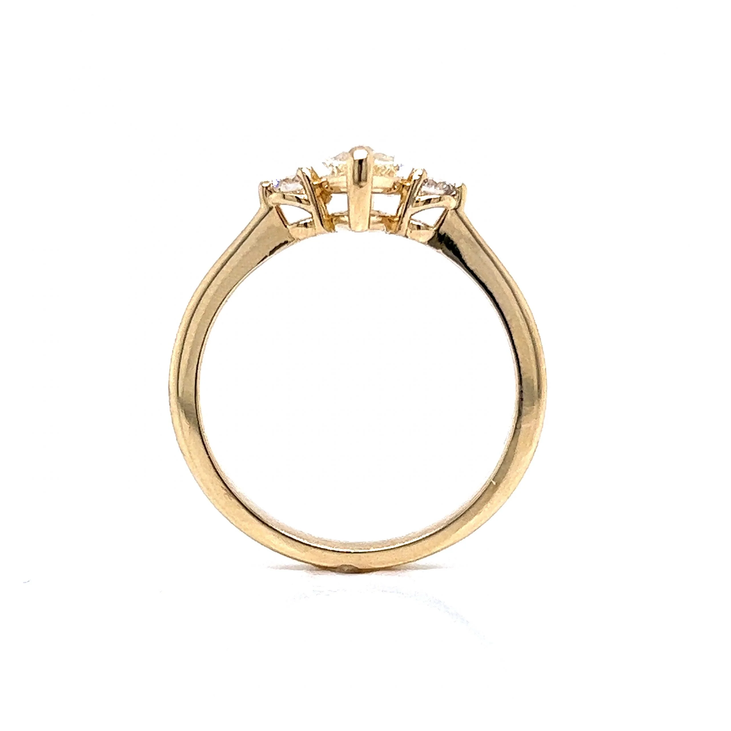 .68 Marquise Cut Diamond Engagement Ring in 14k Yellow Gold - Image 4