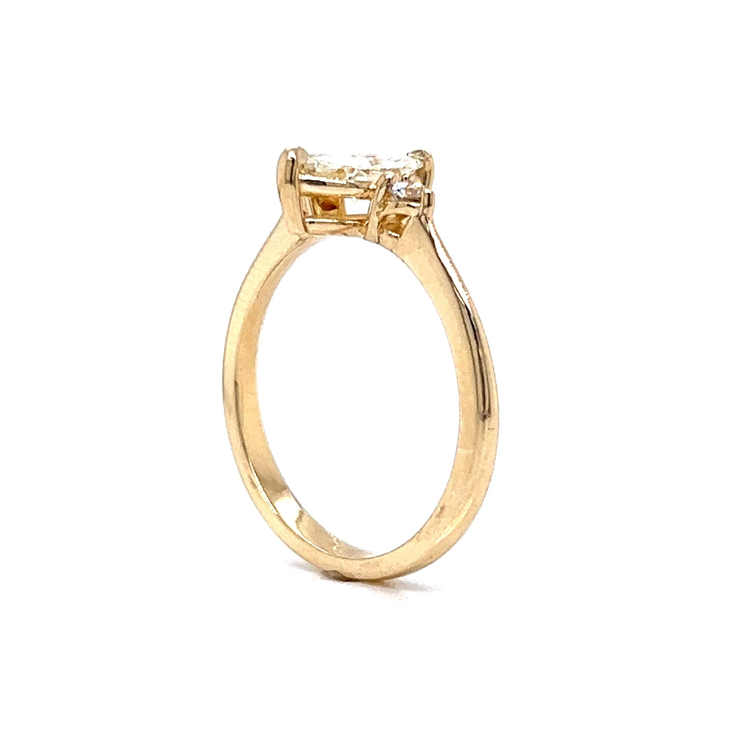 .68 Marquise Cut Diamond Engagement Ring in 14k Yellow Gold - Image 5