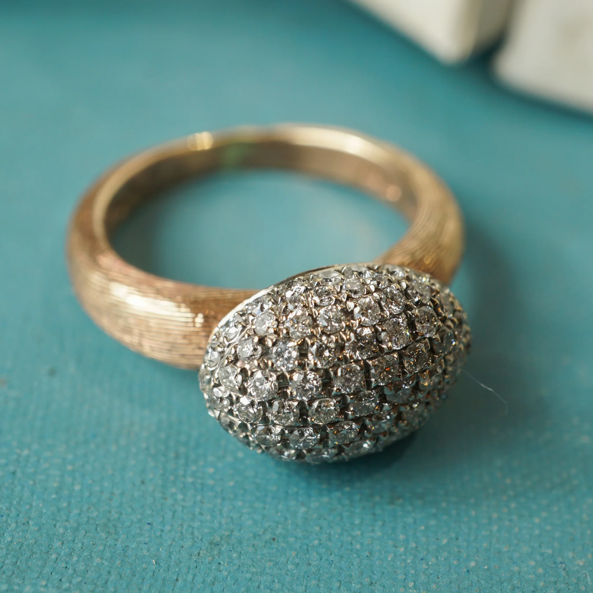 .68 Pave Diamond Cocktail Ring in 14k Rose Gold - Image 5