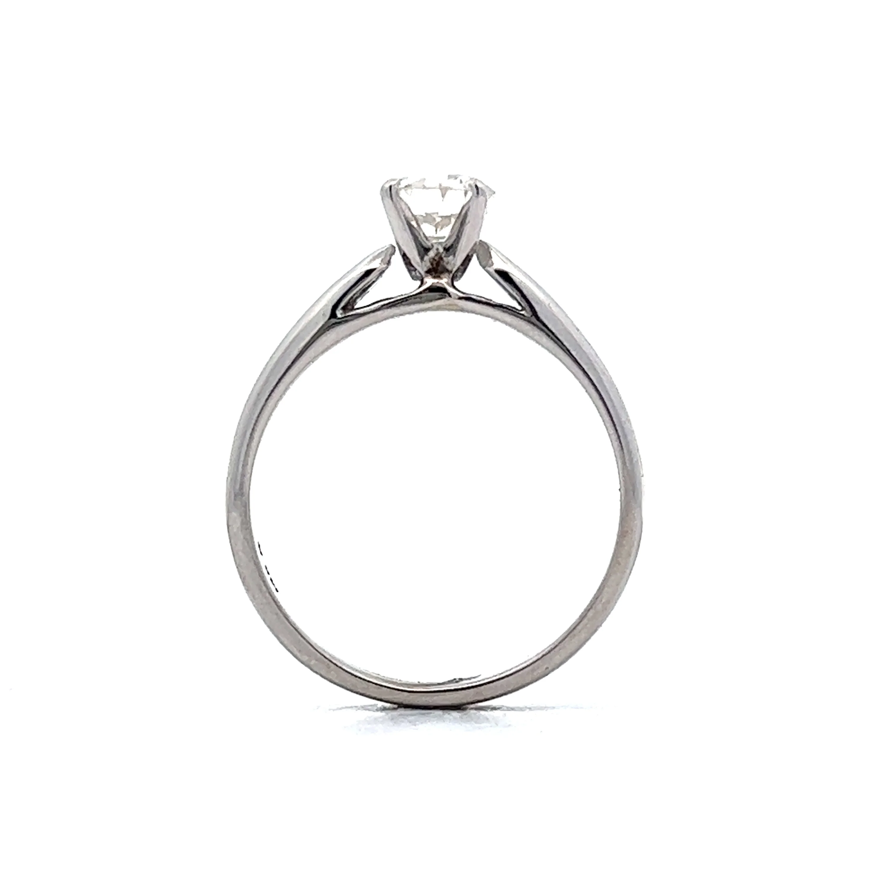 .69 Diamond Solitaire Engagement Ring in 14k White Gold - Image 4