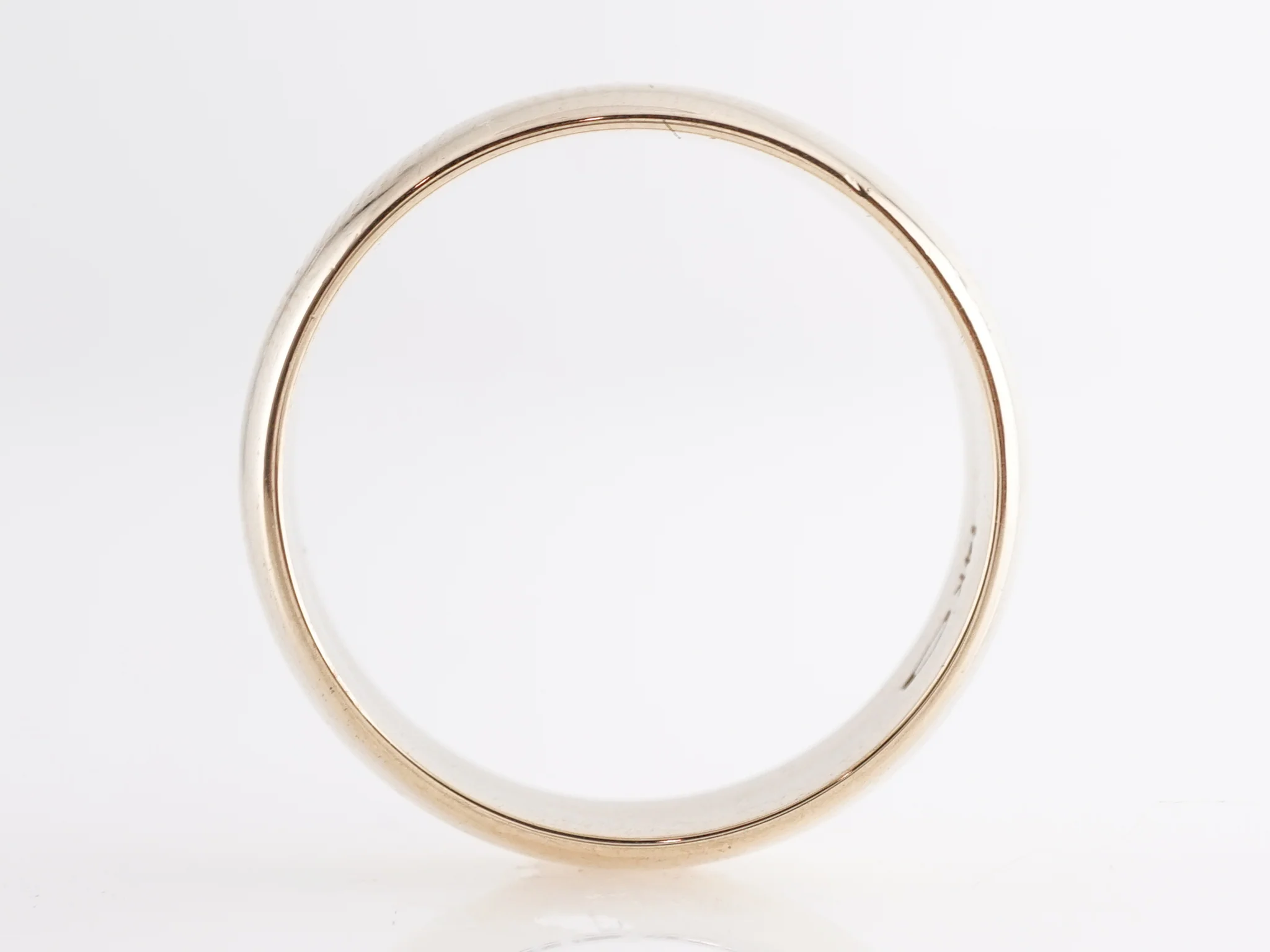 6mm Half Round Men's Wedding Band in 14k Yellow Gold - Image 2