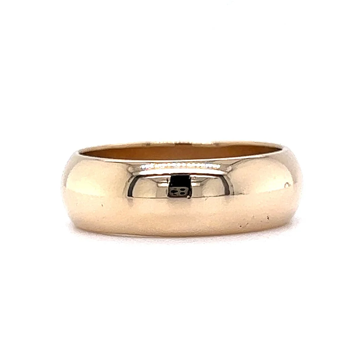 6mm Half-Round Wedding Band in 14k Yellow Gold - Image 2