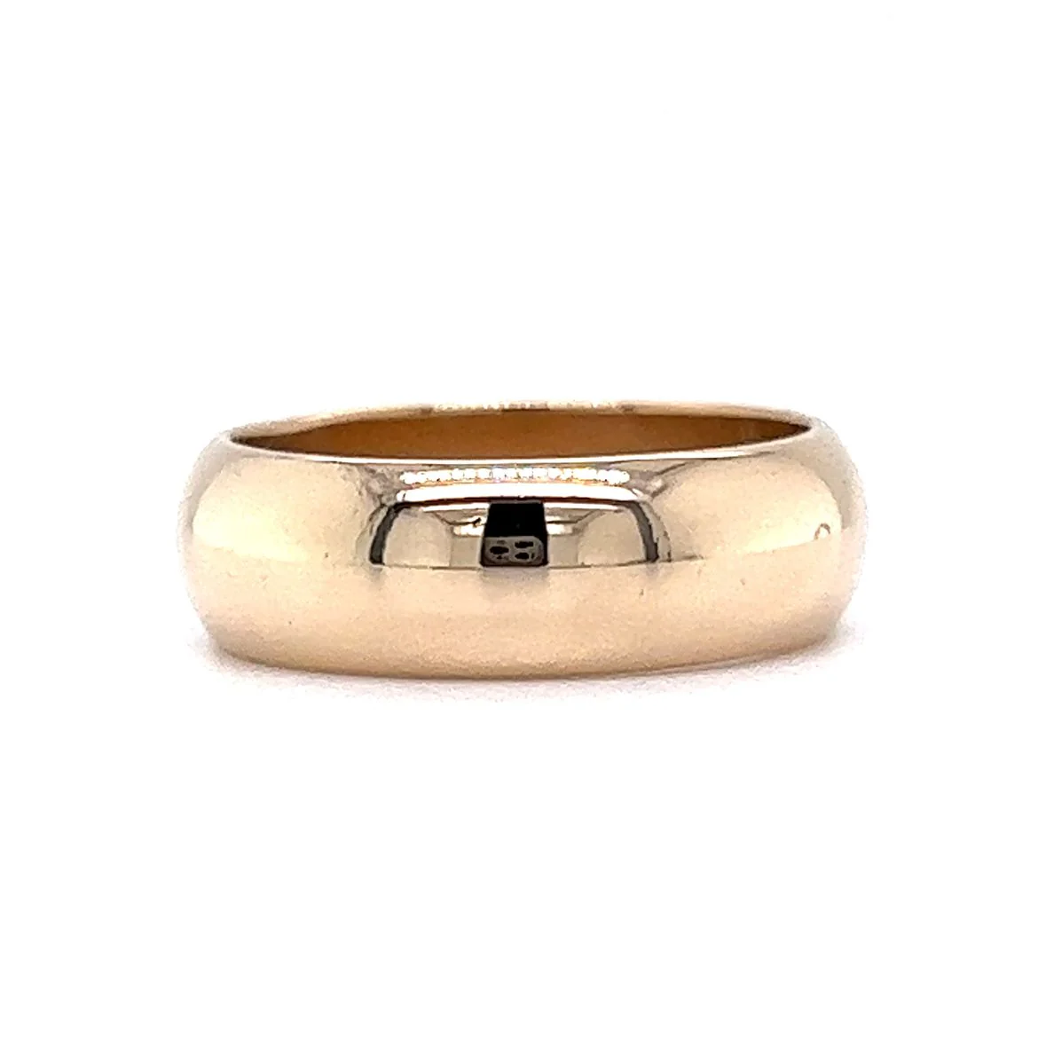 6mm Half-Round Wedding Band in 14k Yellow Gold - Image 3