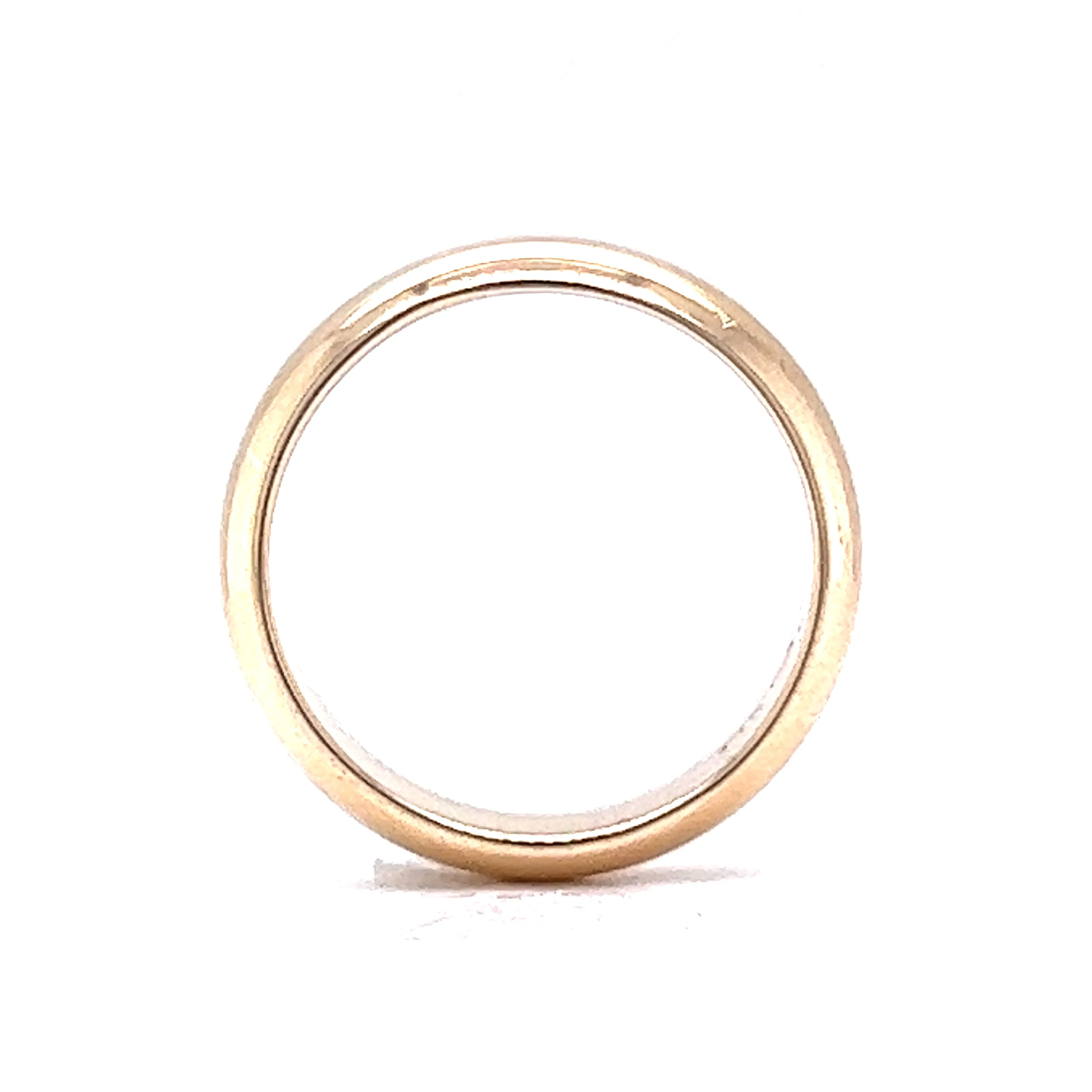 6mm Half-Round Wedding Band in 14k Yellow Gold - Image 4