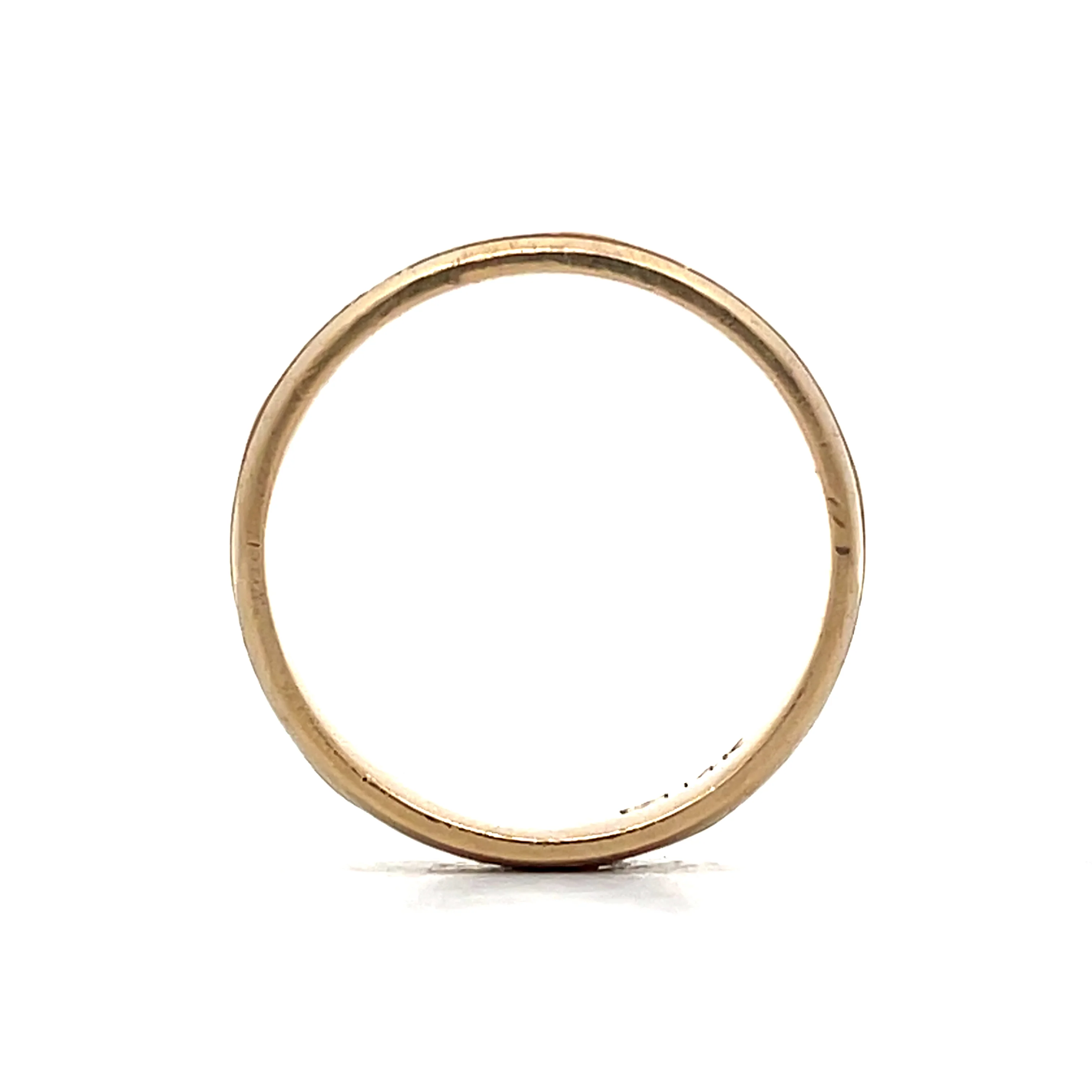 6mm Mens Vintage 1960s Two-Tone Wedding Band - Image 4