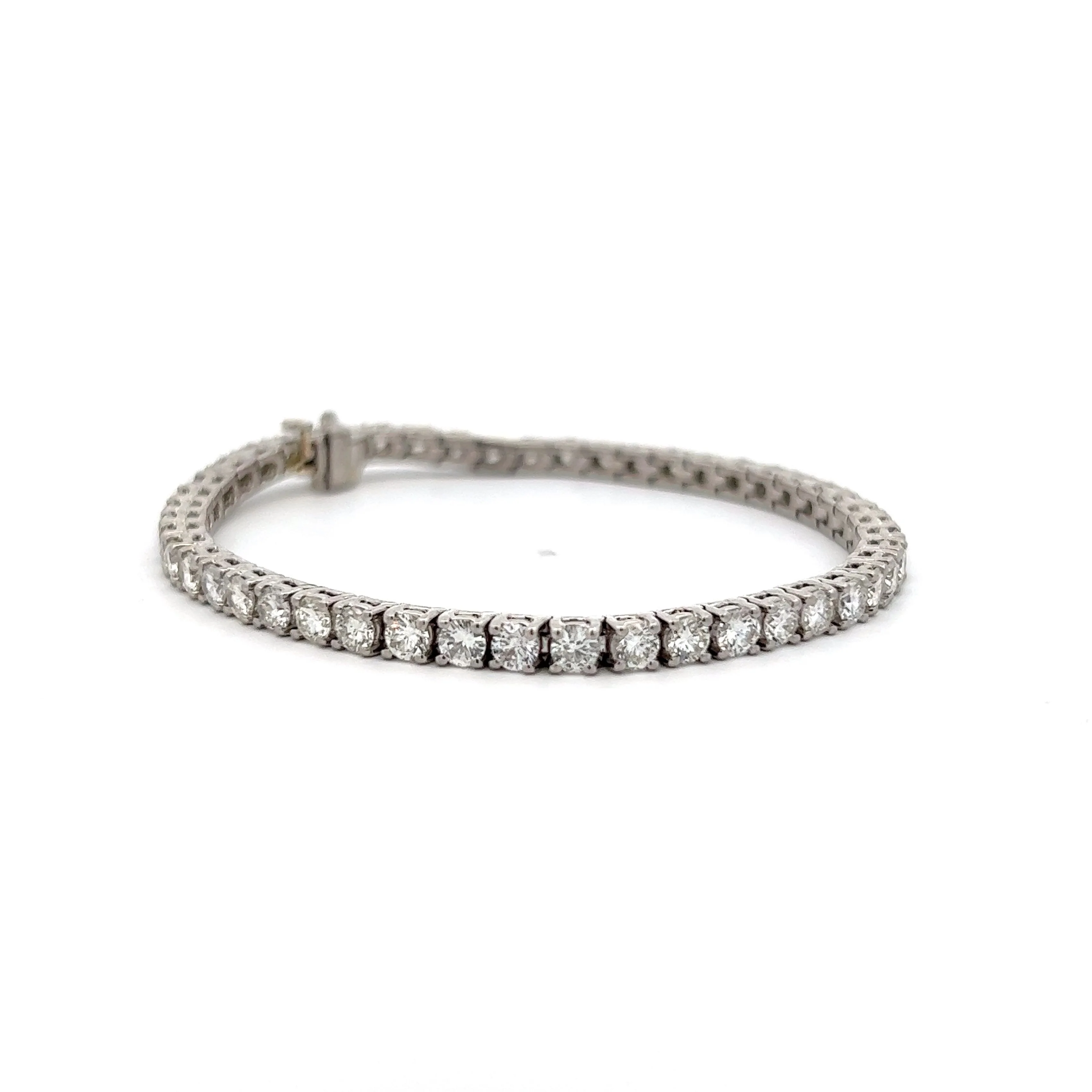 7.20 Carat Diamond Tennis Bracelet in Platinum - Image 3