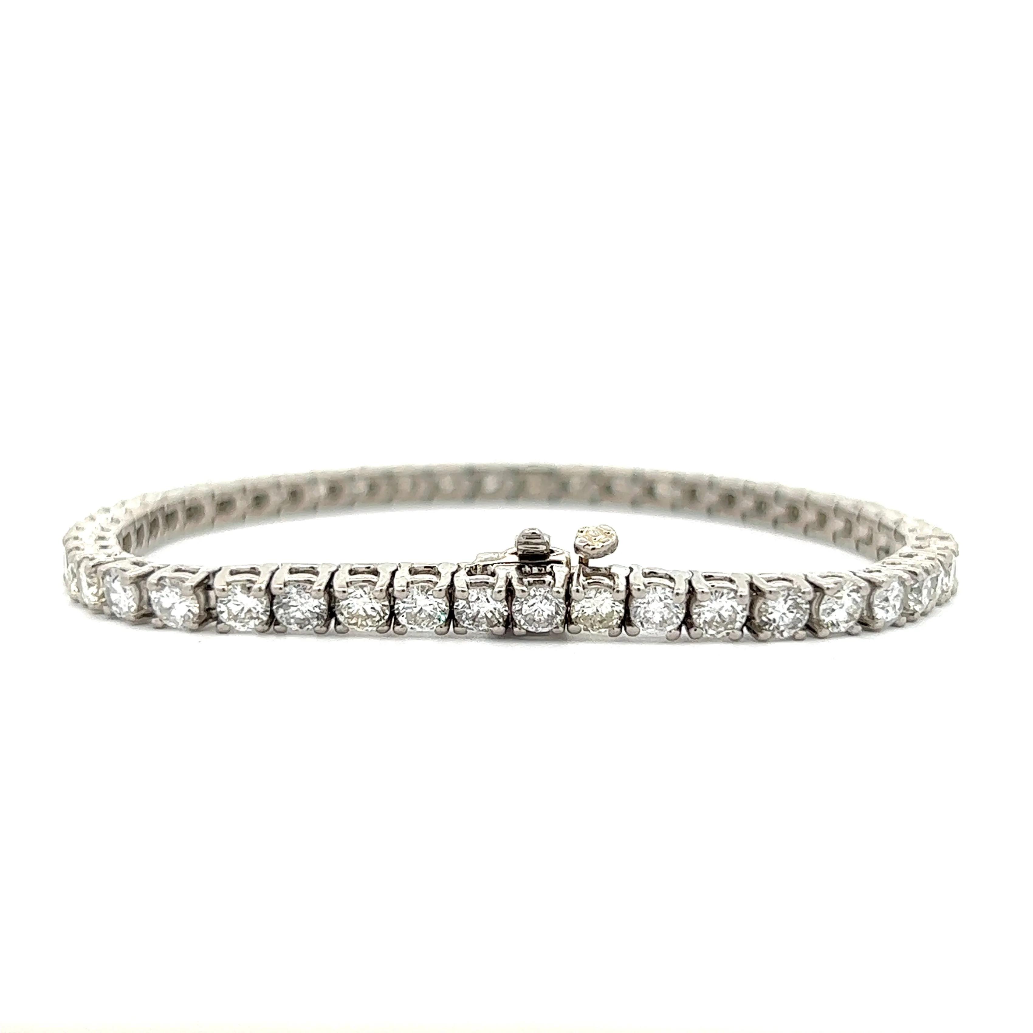 7.20 Carat Diamond Tennis Bracelet in Platinum - Image 4