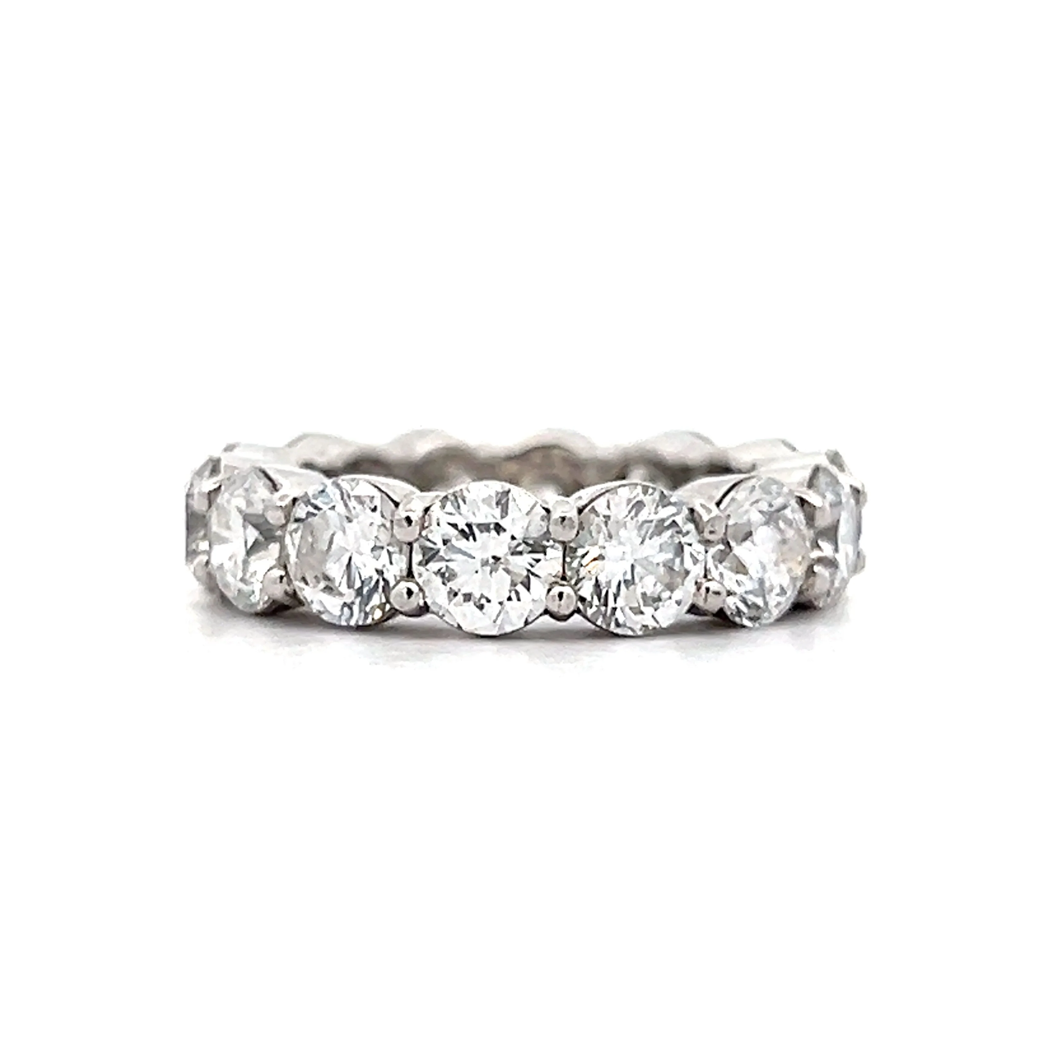 7.20 Round Brilliant Diamond Eternity Ring in Platinum - Image 2