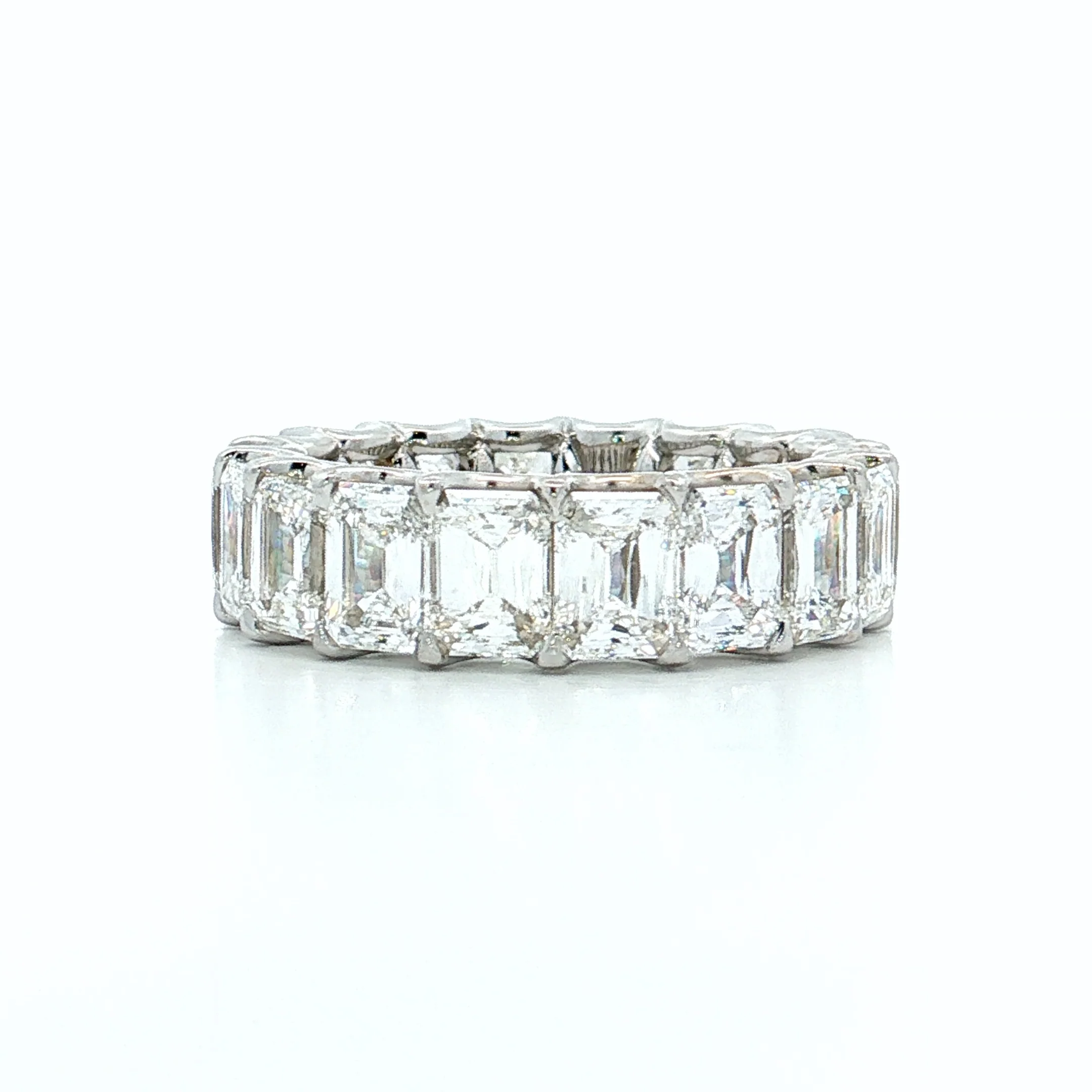 7.59 Ashoka Diamond Eternity Ring 18k White Gold - Image 4