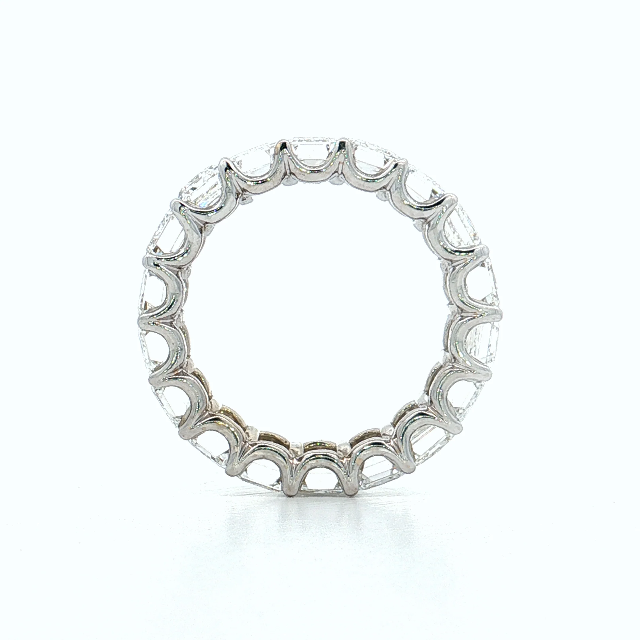 7.59 Ashoka Diamond Eternity Ring 18k White Gold - Image 5