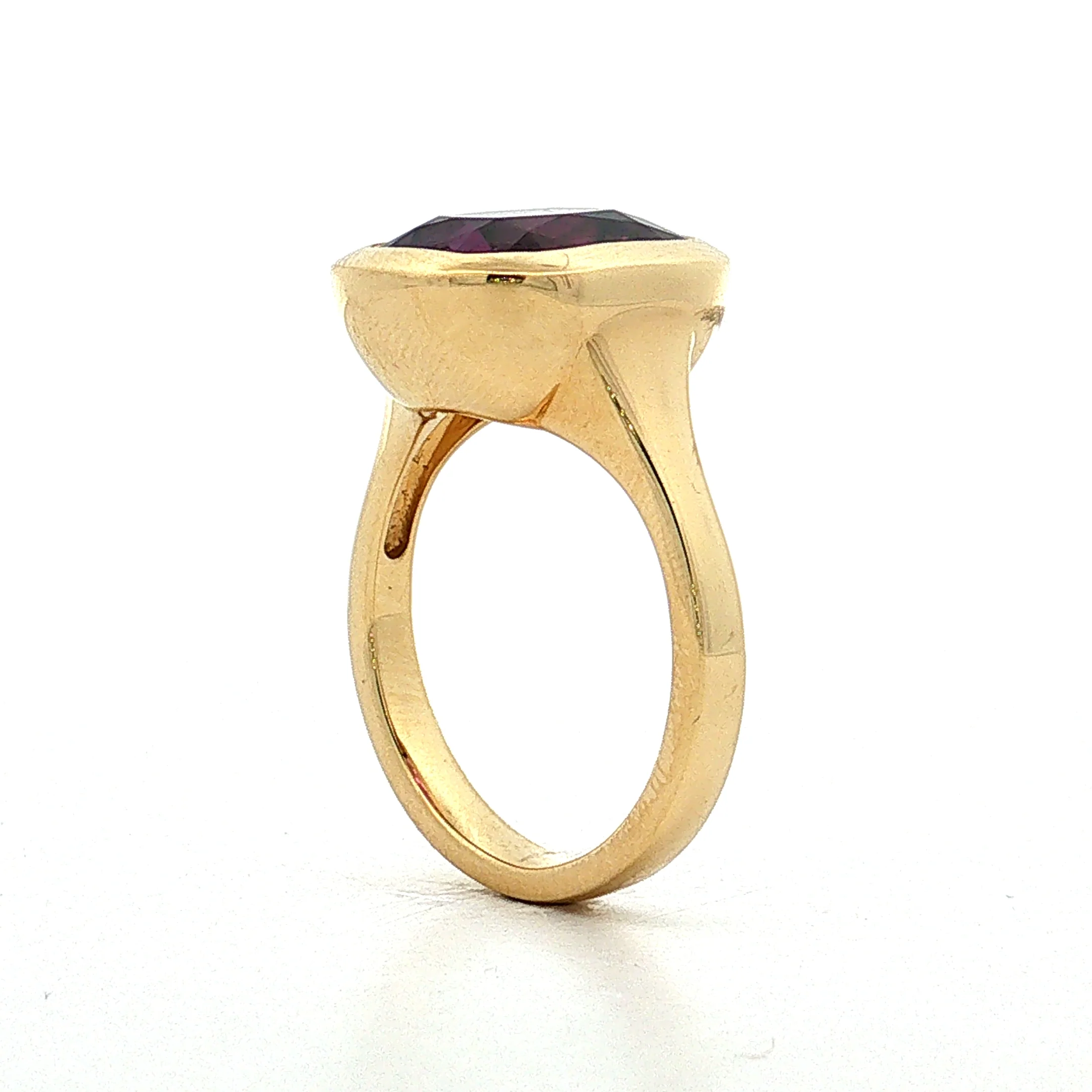 7.59 Cushion Sapphire Engagement Ring 18k Yellow Gold - Image 5