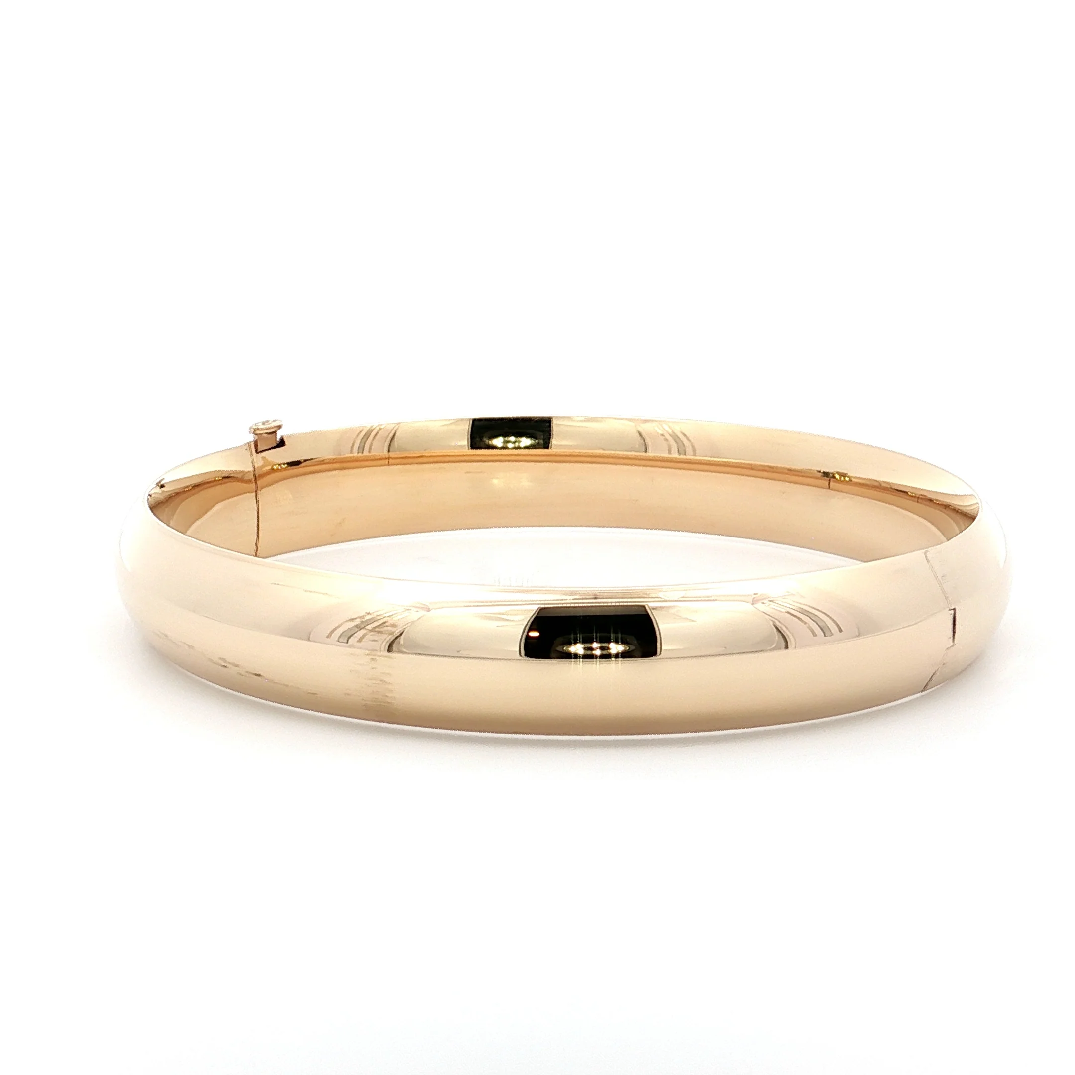 7.75" Classic Bangle Bracelet in 14k Yellow Gold - Image 2
