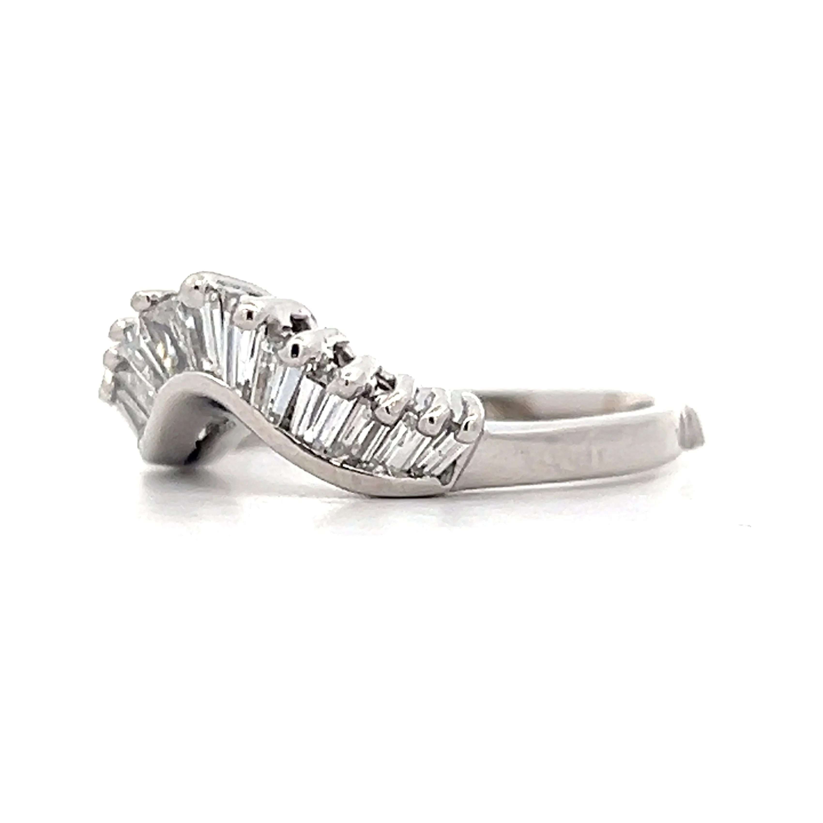 .71 Baguette Diamond Contour Tiara Band in 14k - Image 2