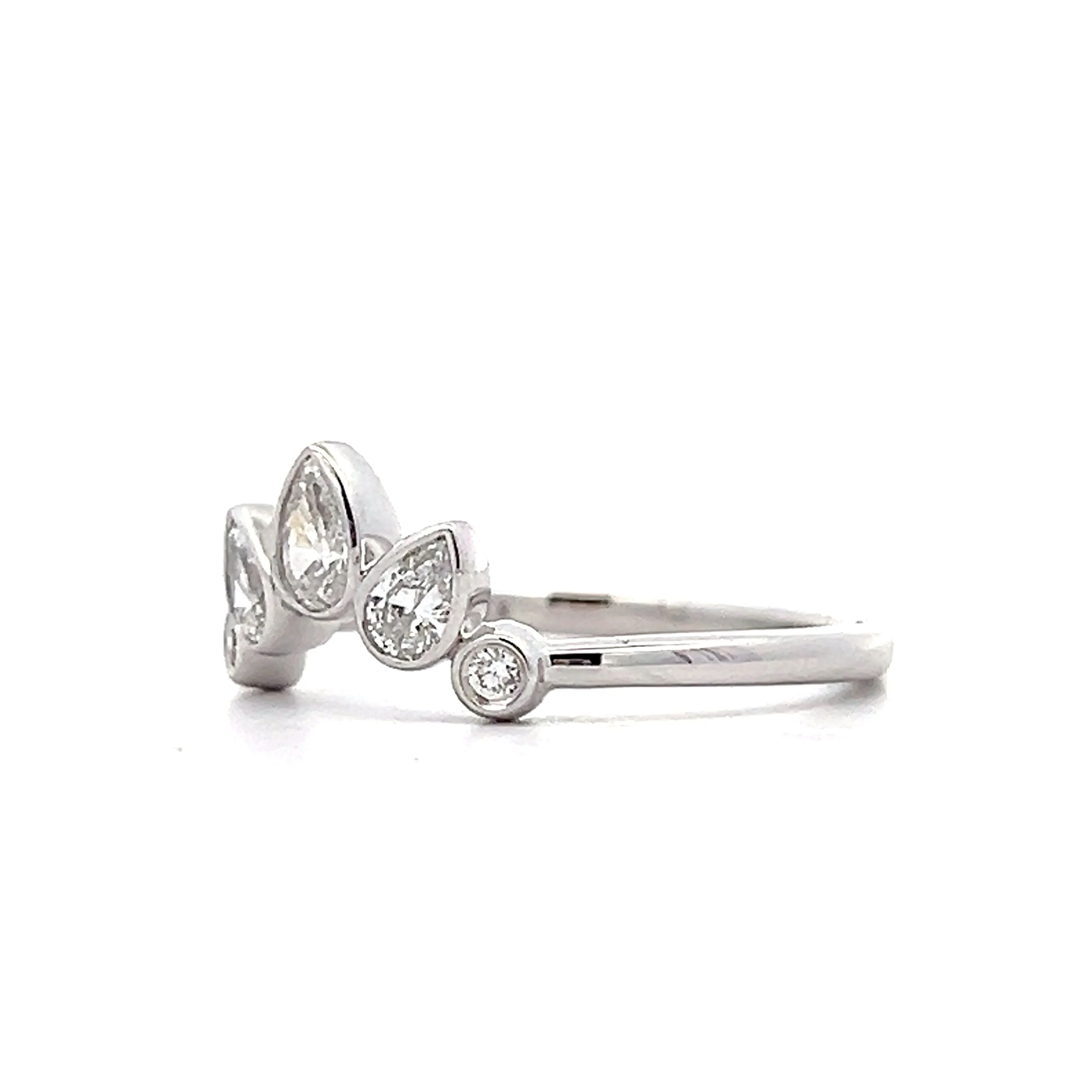 .71 Diamond Tiara Wedding Band in 14k White Gold - Image 2