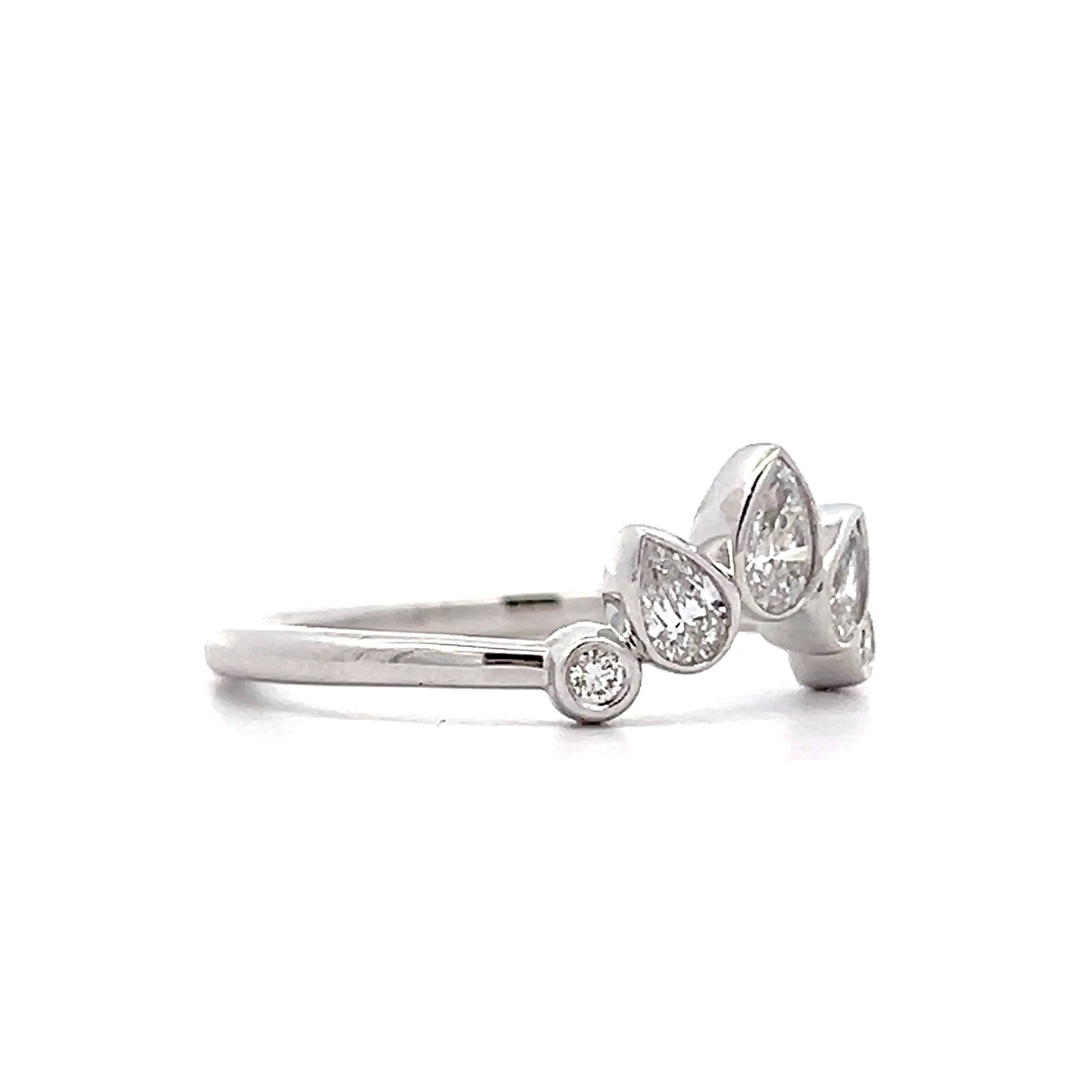 .71 Diamond Tiara Wedding Band in 14k White Gold - Image 3