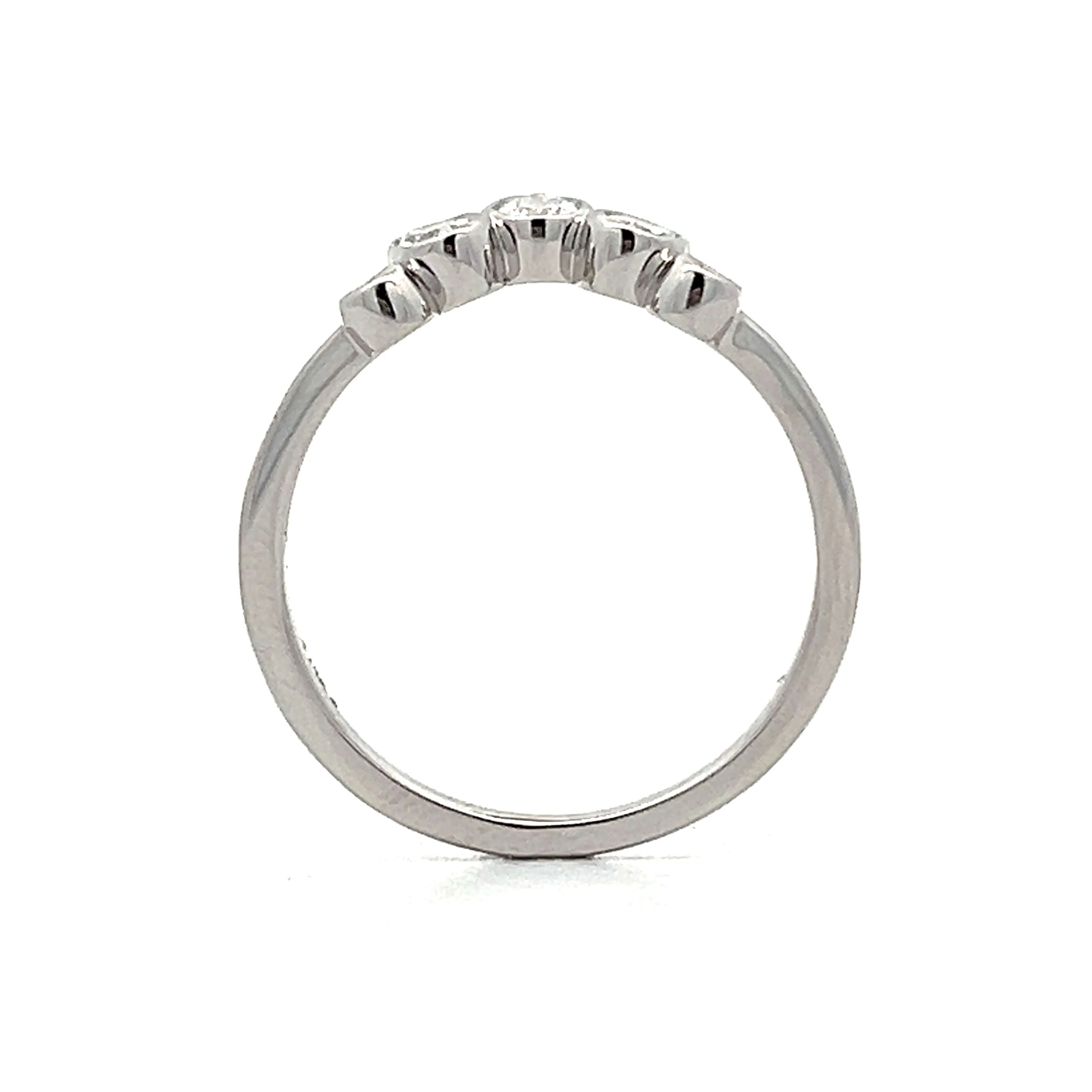 .71 Diamond Tiara Wedding Band in 14k White Gold - Image 4