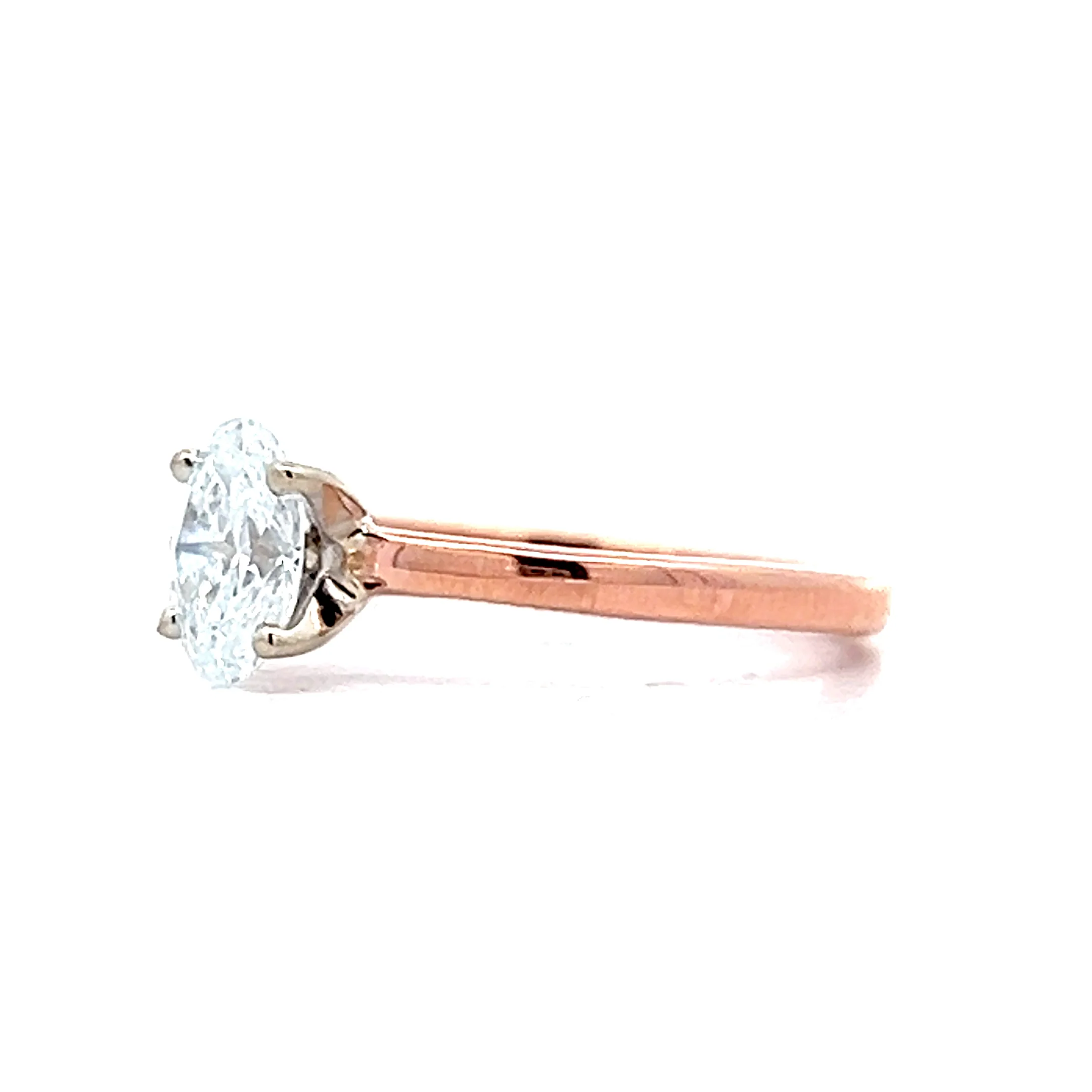 .71 Oval Diamond Solitaire Engagement Ring in 14k - Image 2