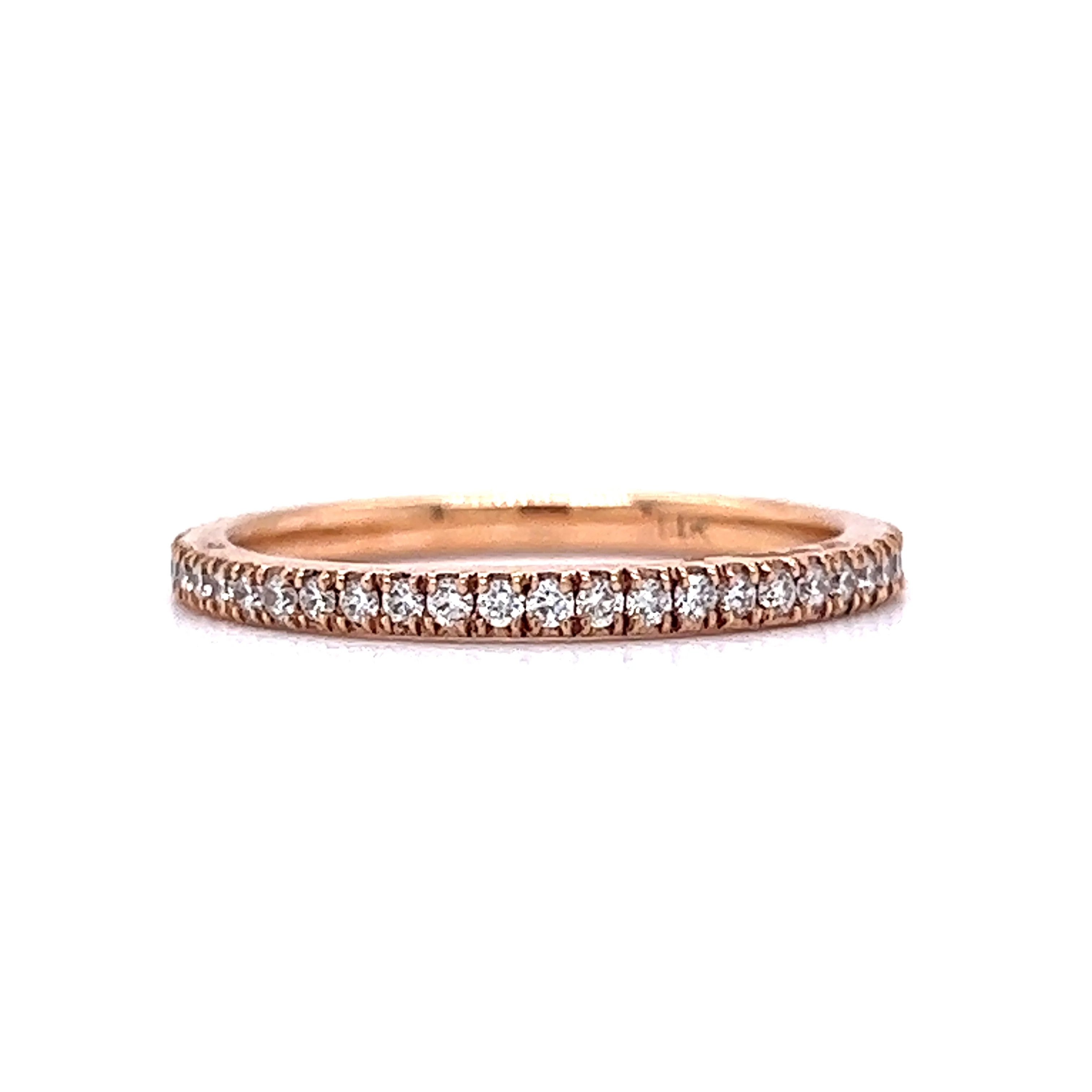.72 Diamond Eternity Band in 14k Rose Gold - Image 2