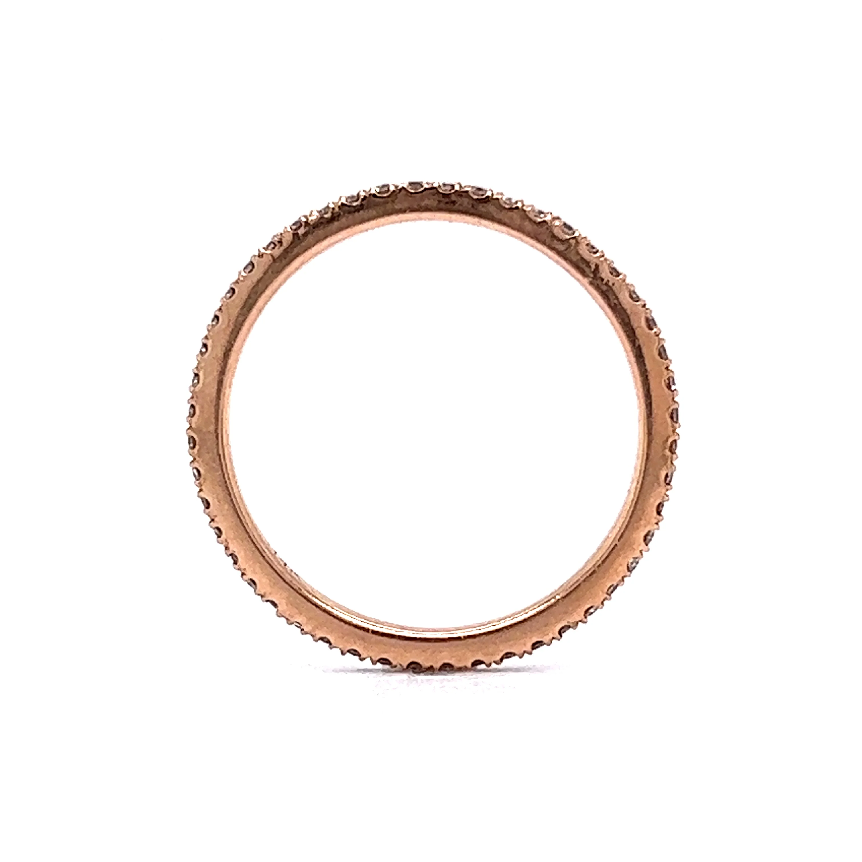 .72 Diamond Eternity Band in 14k Rose Gold - Image 4