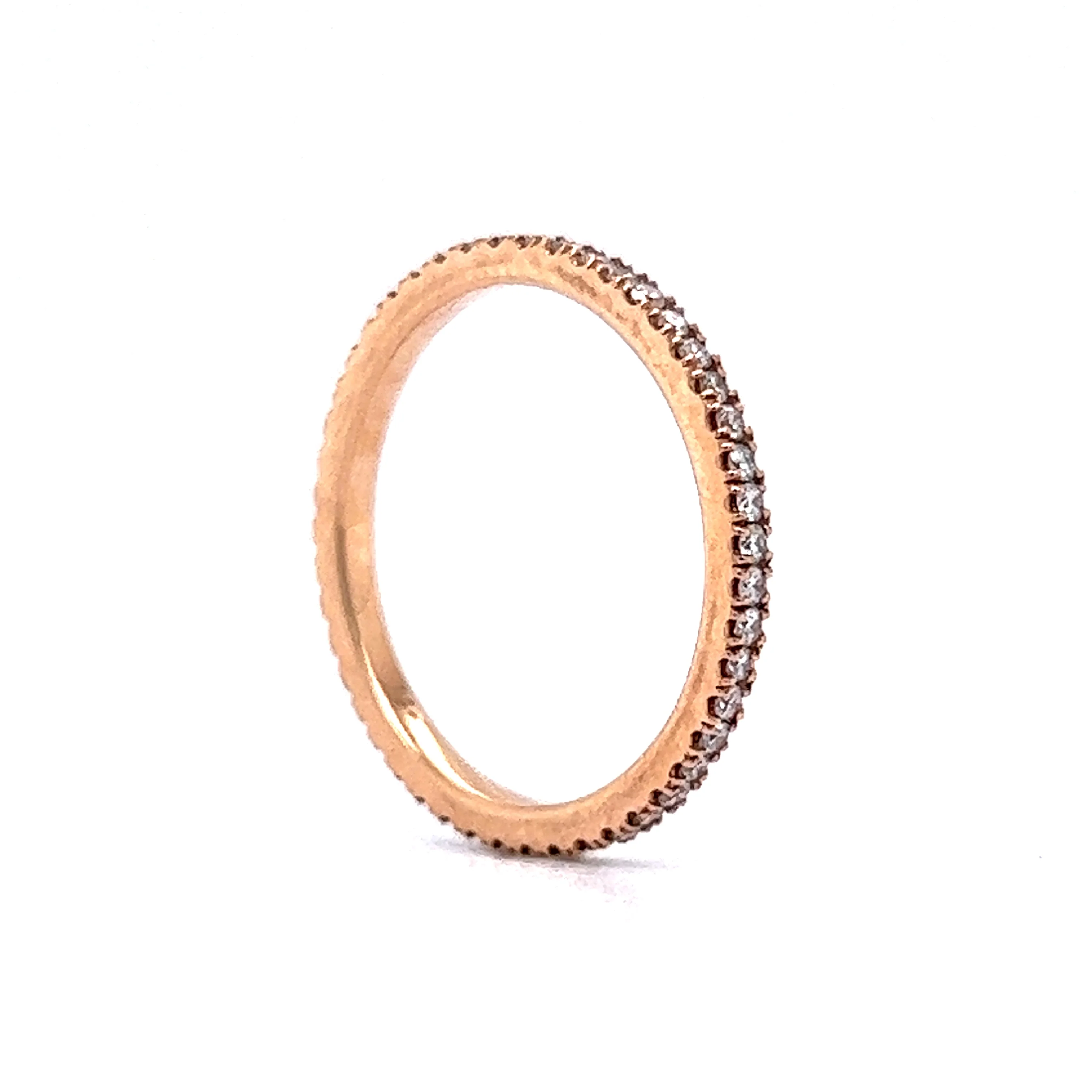 .72 Diamond Eternity Band in 14k Rose Gold - Image 5