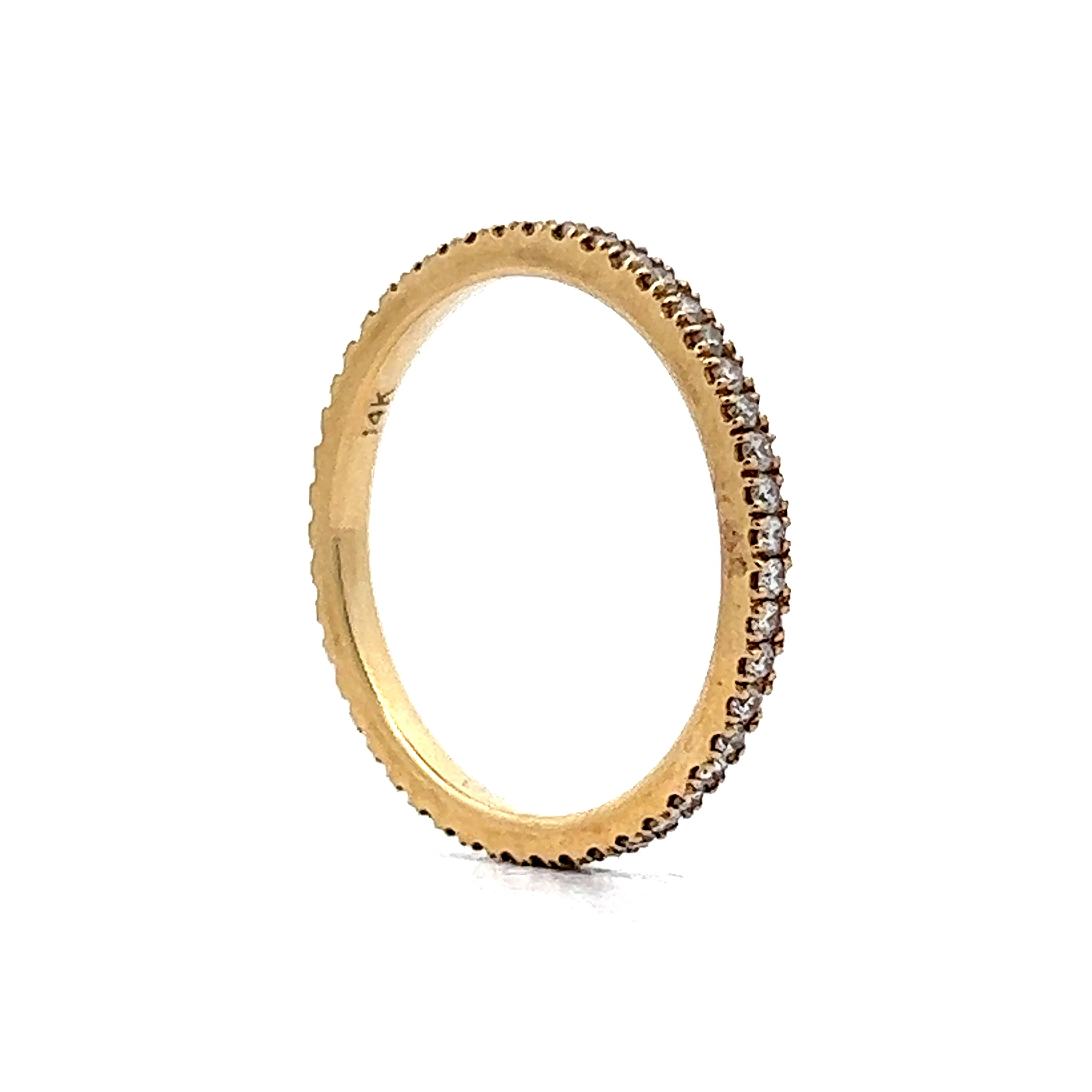 .72 Diamond Eternity Wedding Band in 14k Yellow Gold - Image 4
