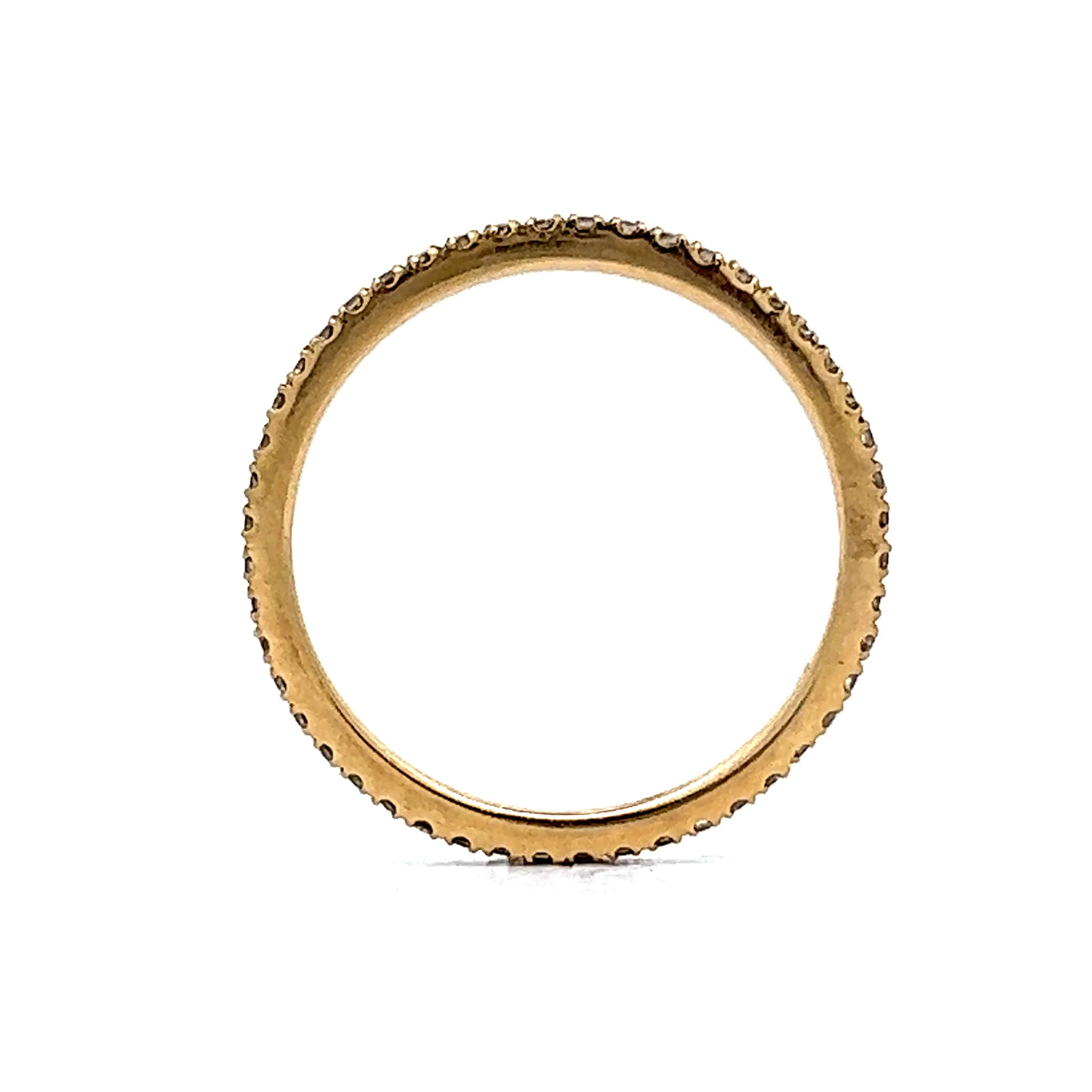 .72 Diamond Eternity Wedding Band in 14k Yellow Gold - Image 5