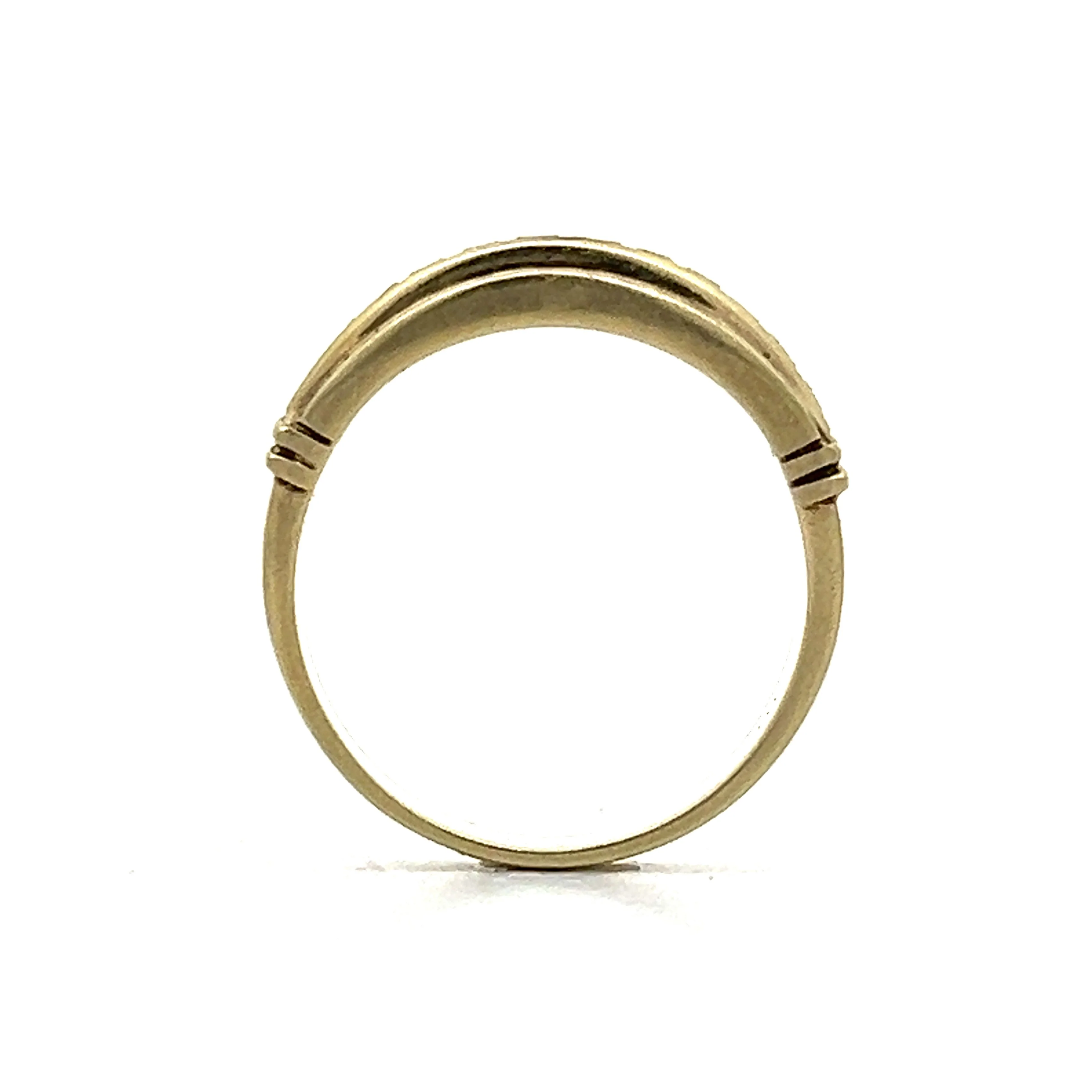 .72 Emerald Cut Diamond Wedding Band Yellow Gold - Image 4