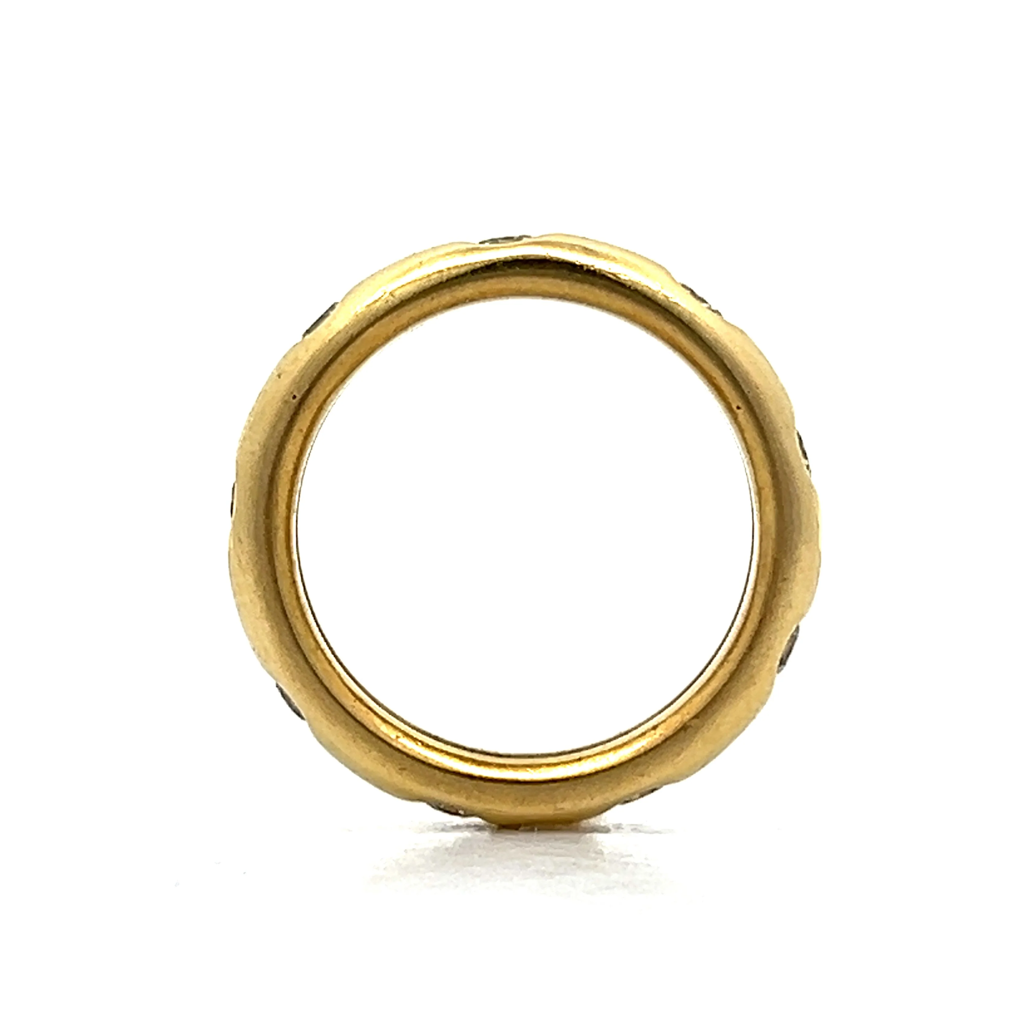 .72 Flush Set Diamond Ring in 14k Yellow Gold - Image 4