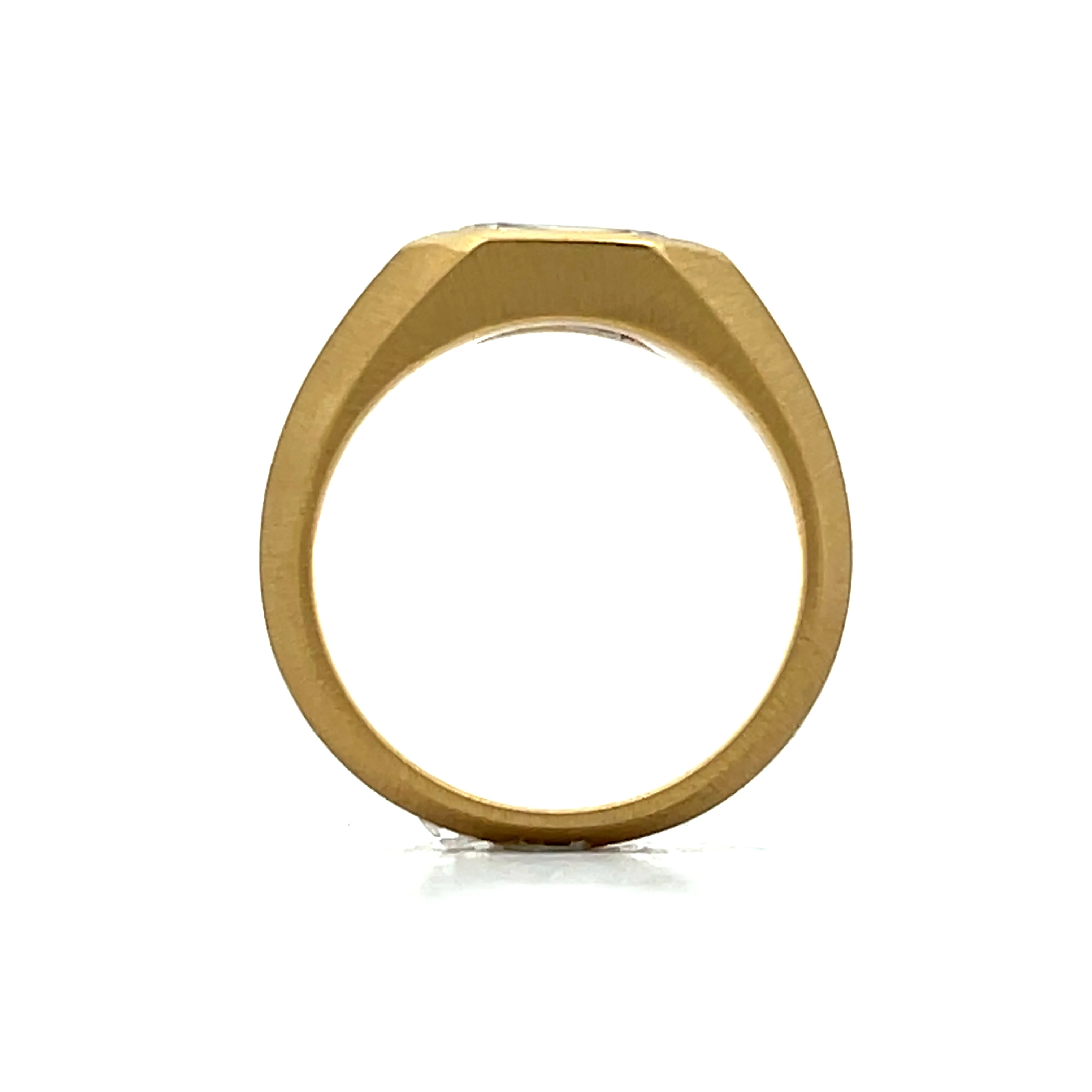 .73 Hexagon Cut Diamond Engagement Ring in 18k - Image 4