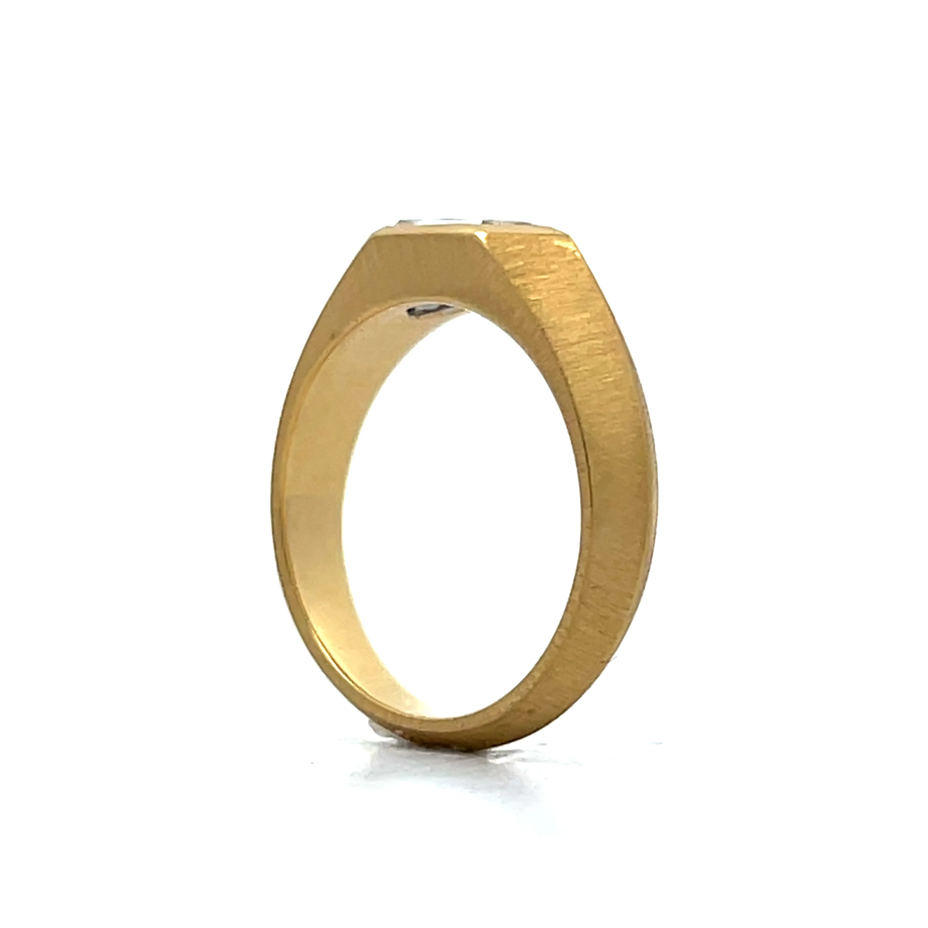 .73 Hexagon Cut Diamond Engagement Ring in 18k - Image 5