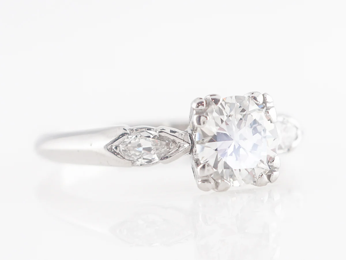 .75 Art Deco Diamond Engagement Ring in Platinum - Image 3