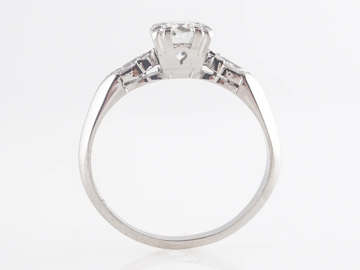 .75 Art Deco Diamond Engagement Ring in Platinum - Image 4