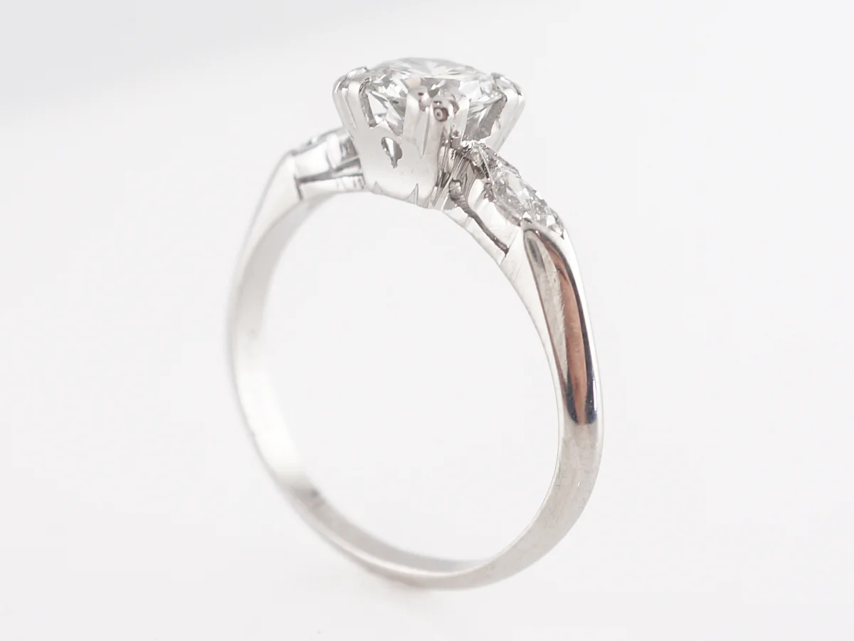 .75 Art Deco Diamond Engagement Ring in Platinum - Image 5