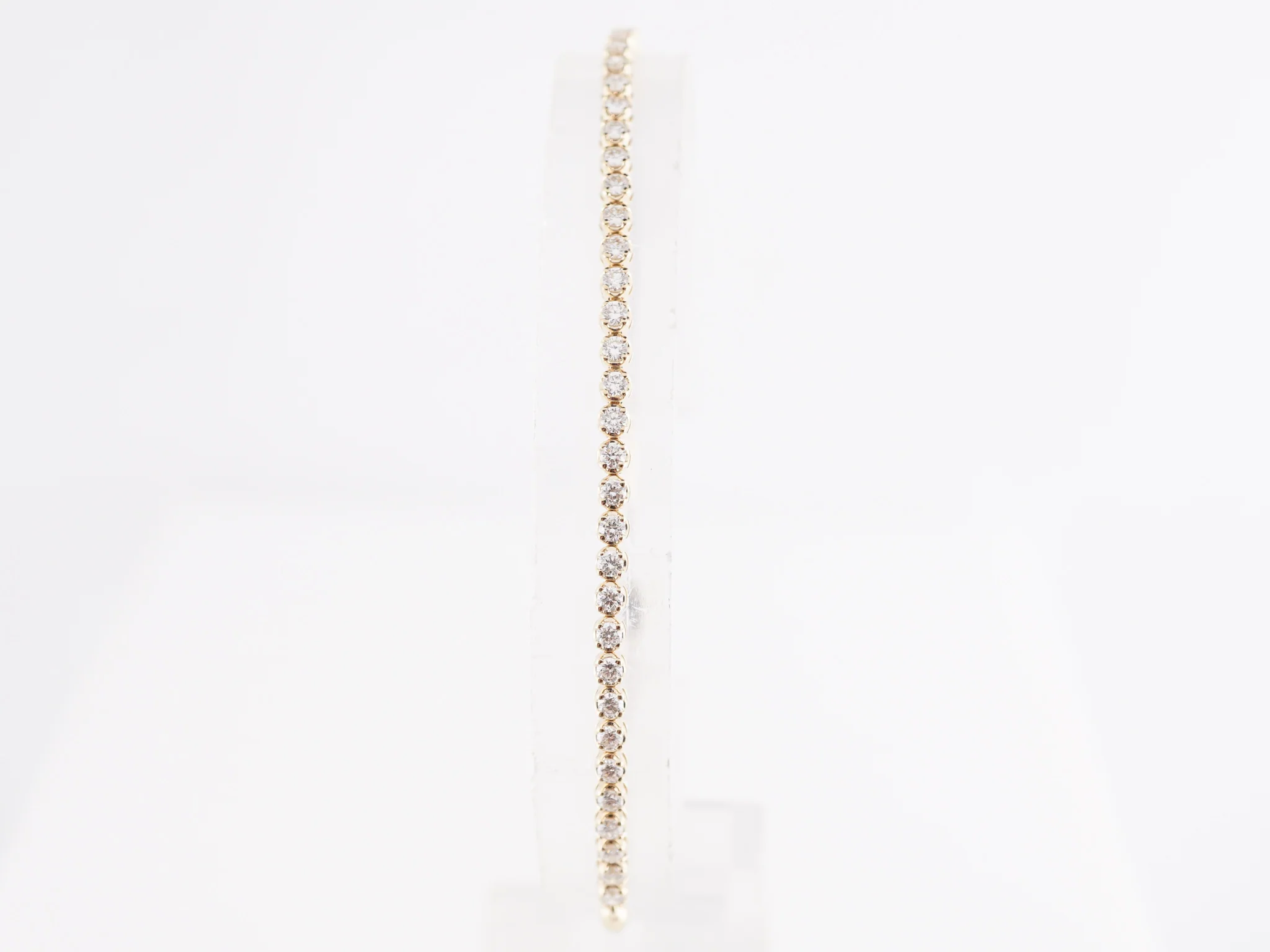 .75 Thin Diamond Bracelet in 14k Yellow Gold