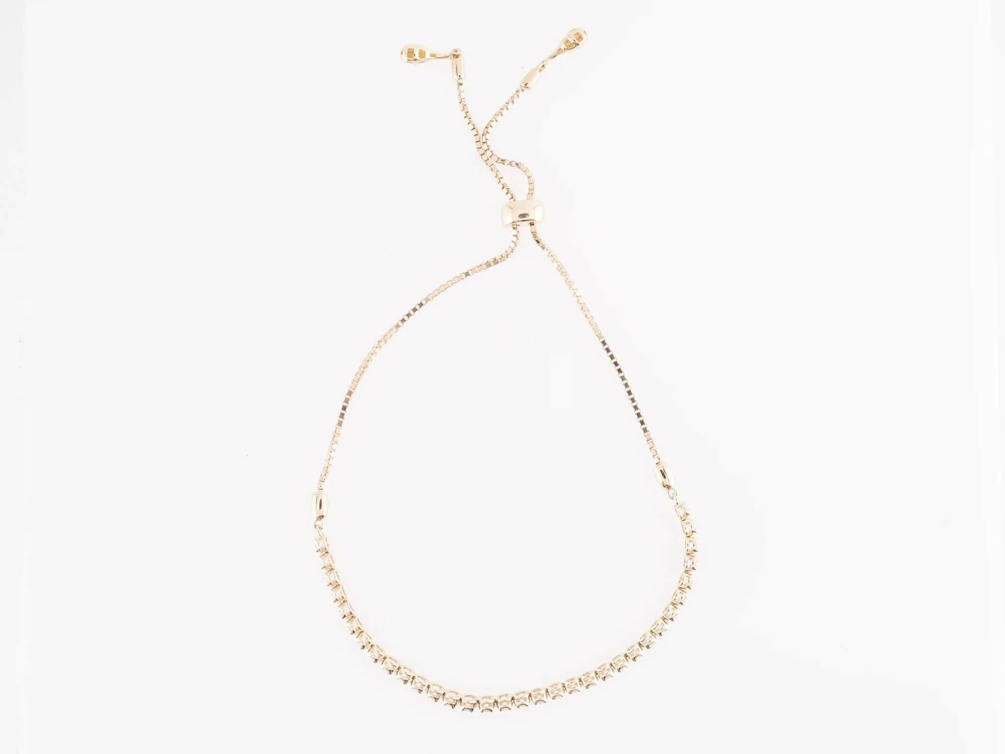 .75 Thin Diamond Bracelet in 14k Yellow Gold - Image 5
