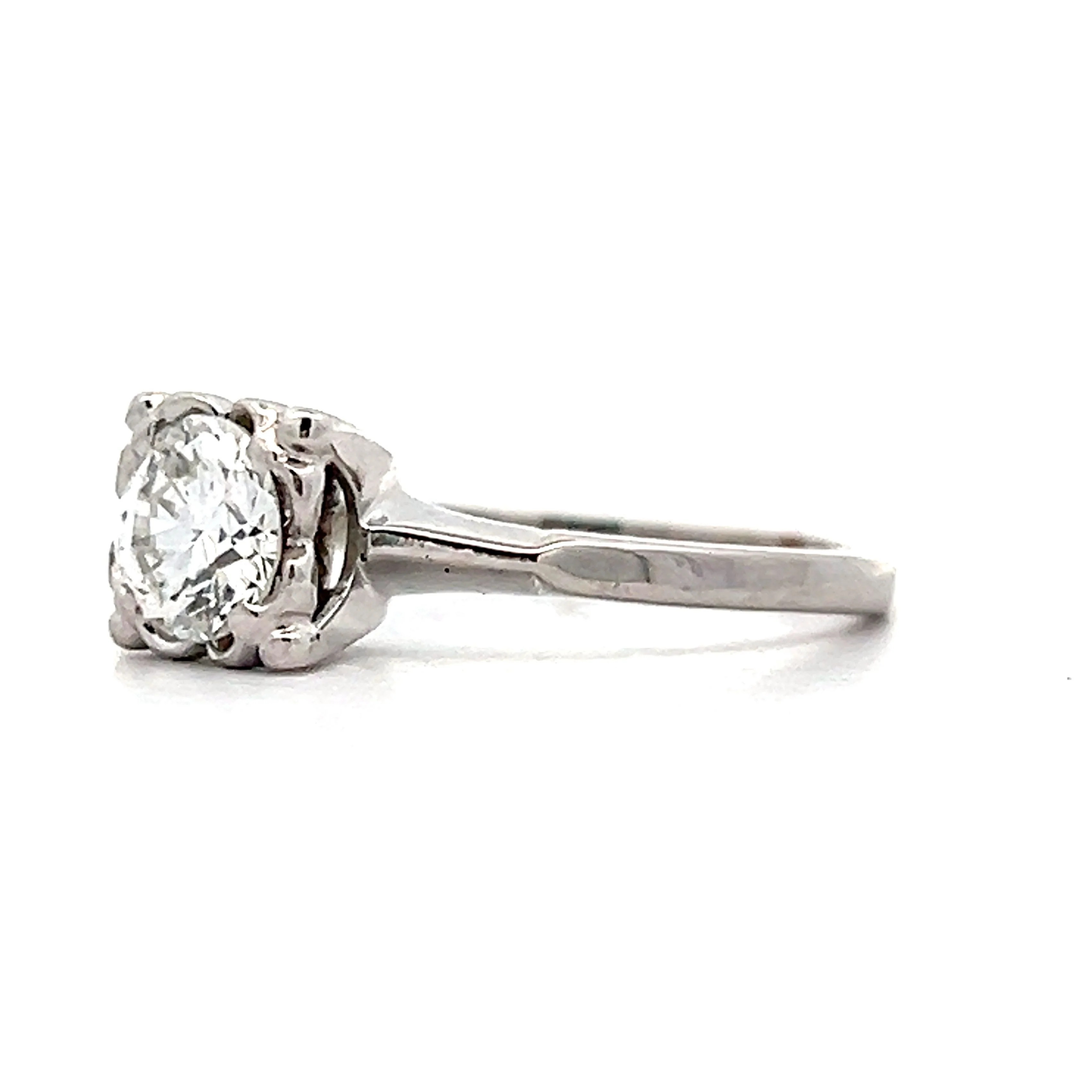 .75 Vintage Retro Diamond Engagement Ring in 14k - Image 2