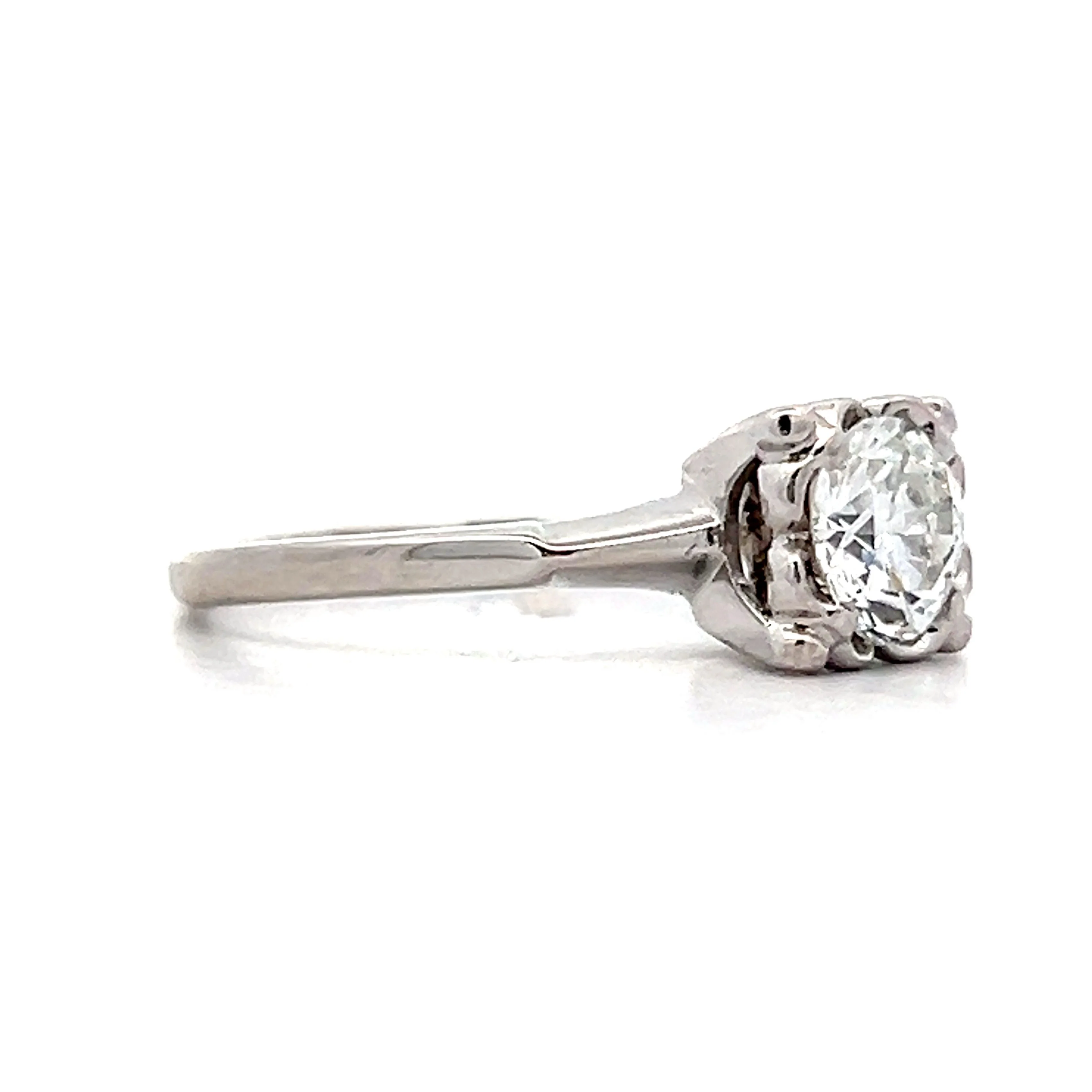 .75 Vintage Retro Diamond Engagement Ring in 14k - Image 3