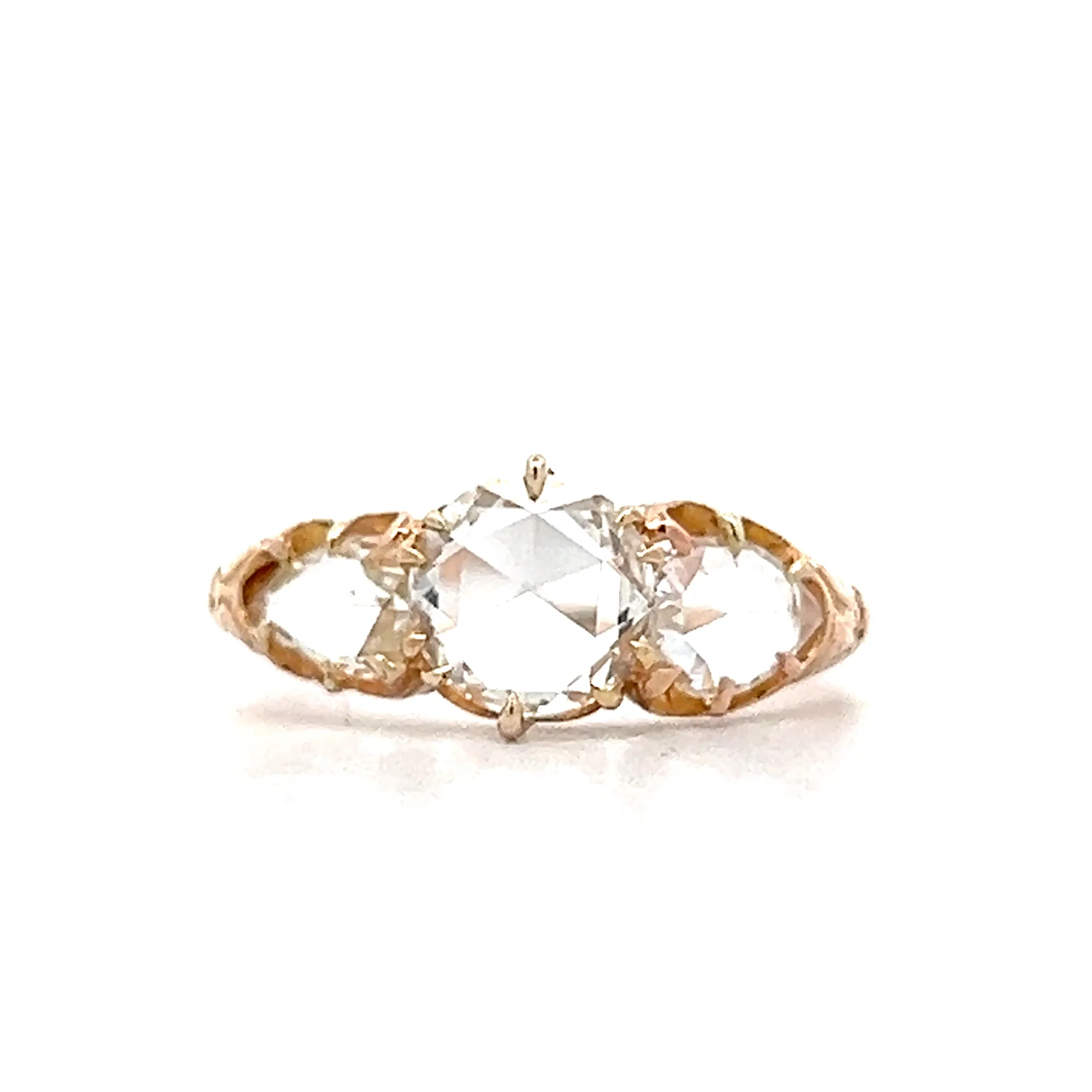 .76 Antique Victorian Rose Diamond Engagement Ring