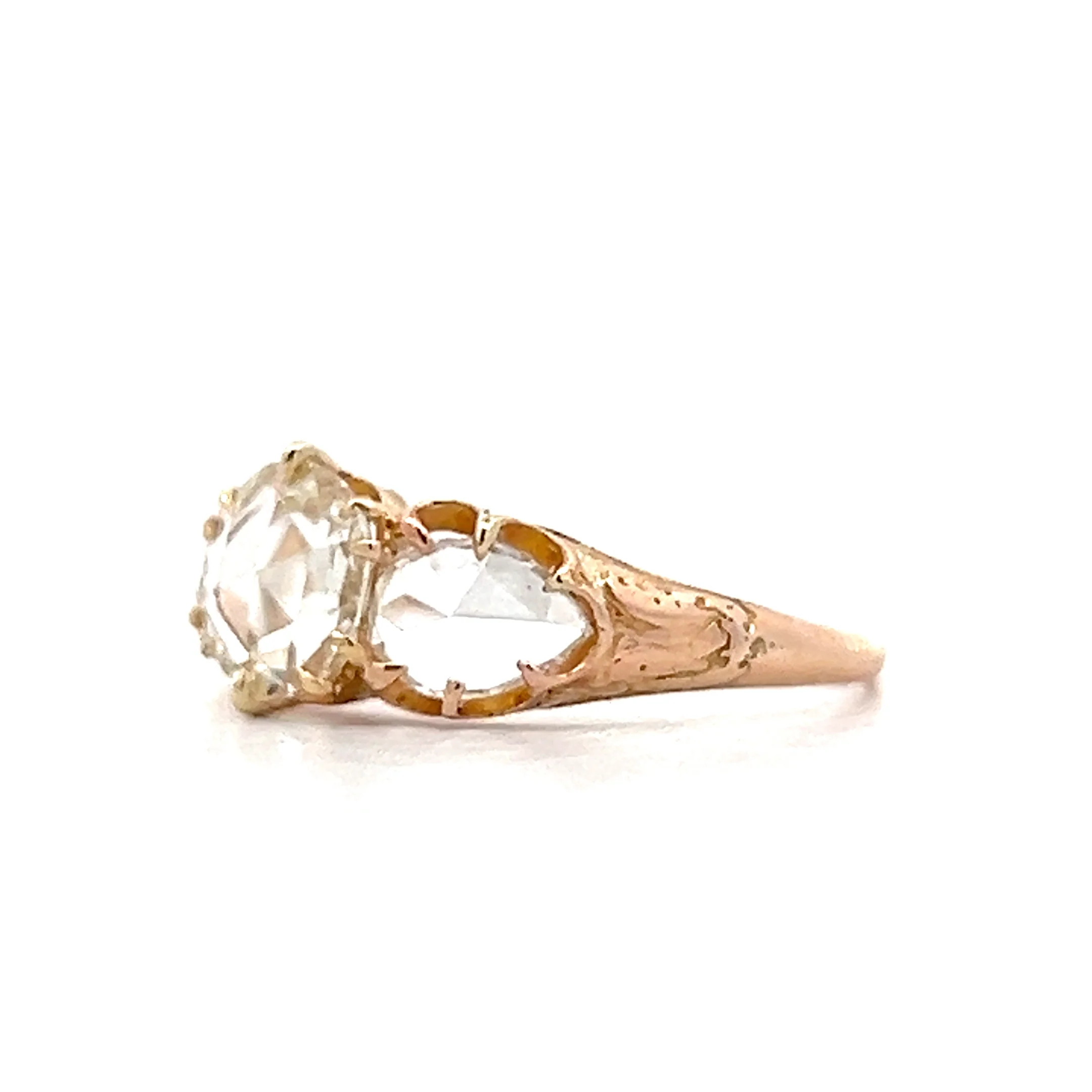 .76 Antique Victorian Rose Diamond Engagement Ring - Image 2
