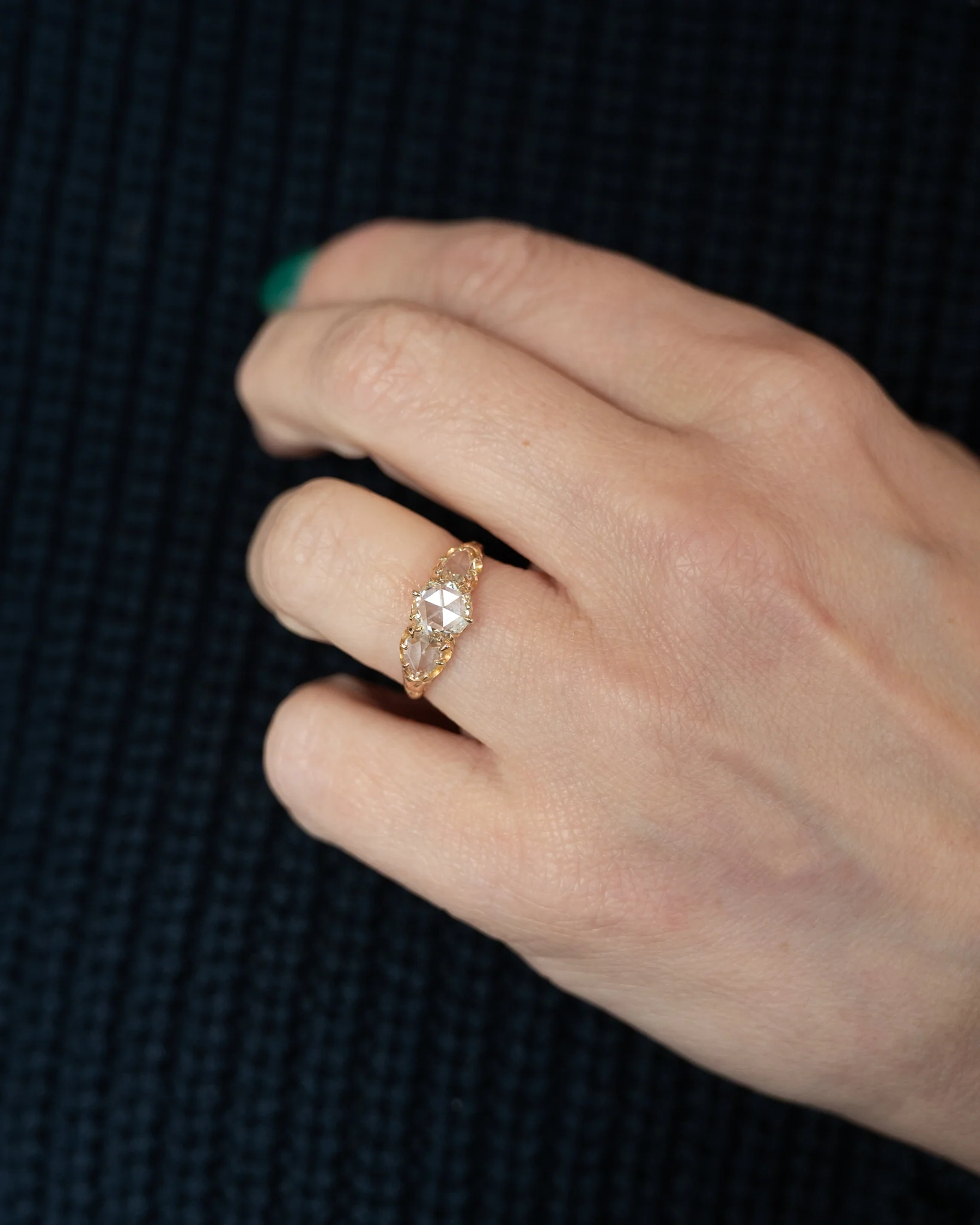 .76 Antique Victorian Rose Diamond Engagement Ring - Image 8