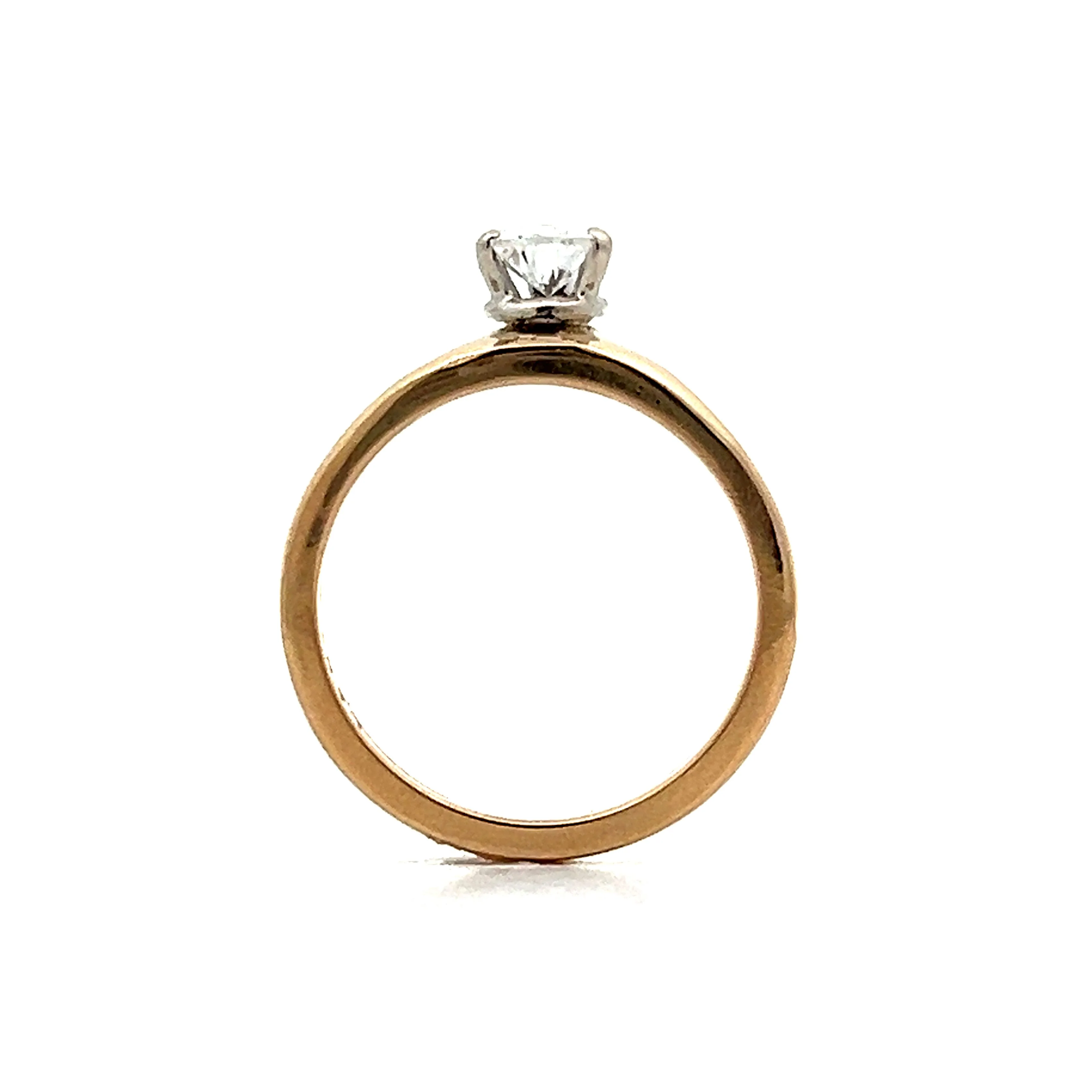 .76 Pear Diamond Solitaire Engagement Ring in Yellow Gold - Image 4