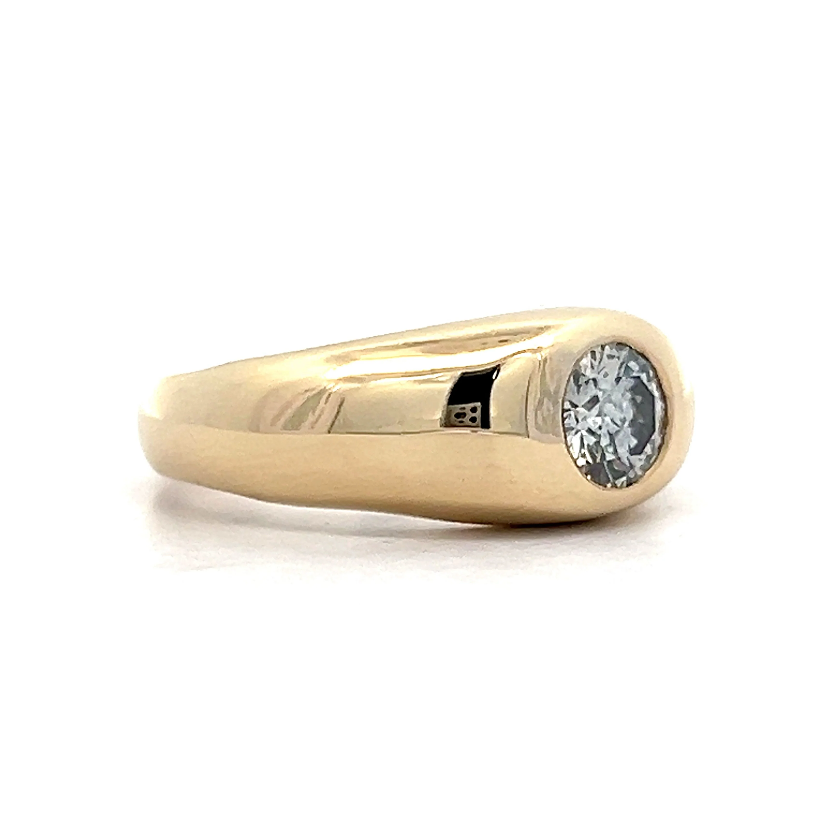 .76 Vintage Mid-Century Cocktail Ring in 14k Yellow Gold - Image 3