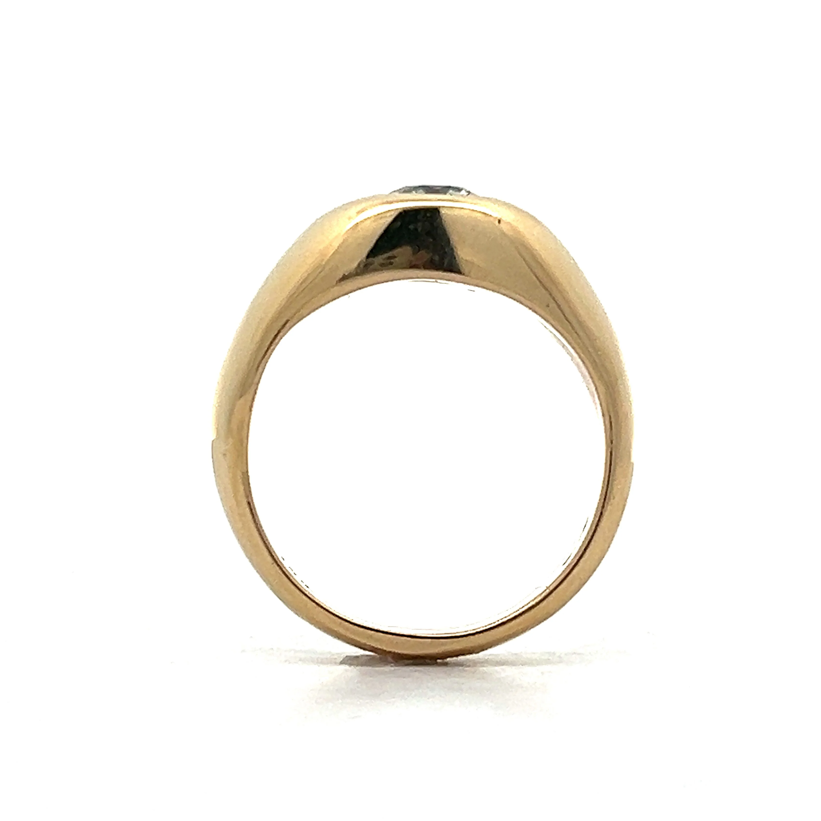 .76 Vintage Mid-Century Cocktail Ring in 14k Yellow Gold - Image 4
