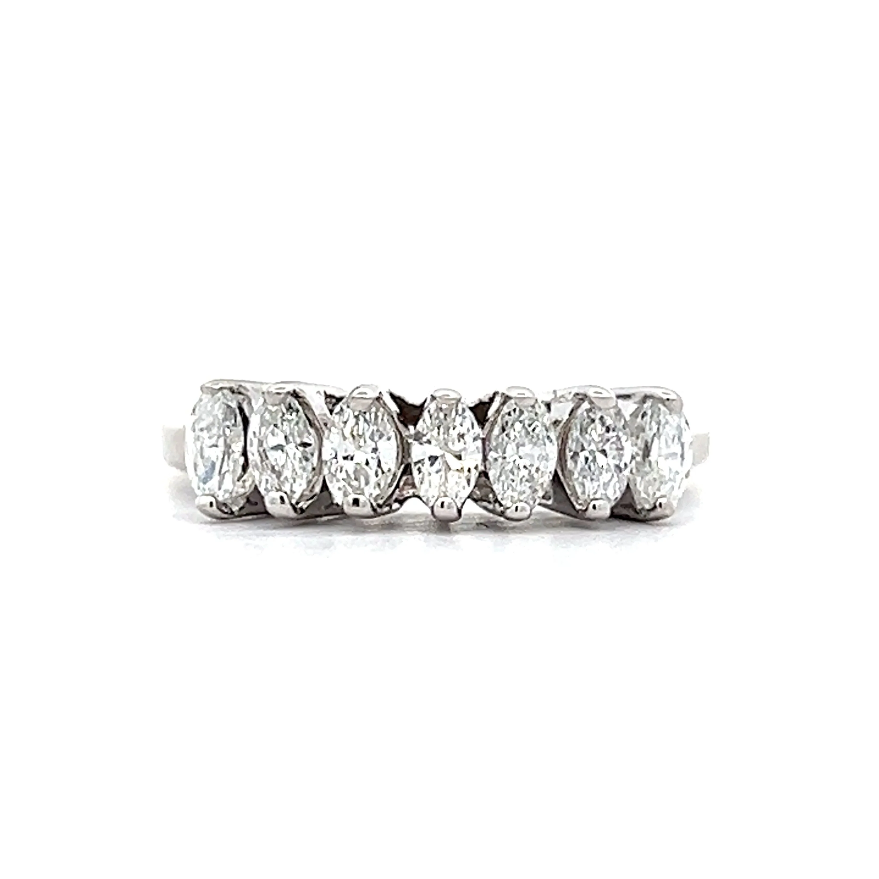 .77 Marquise Cut Diamond Stacking Band in 14k